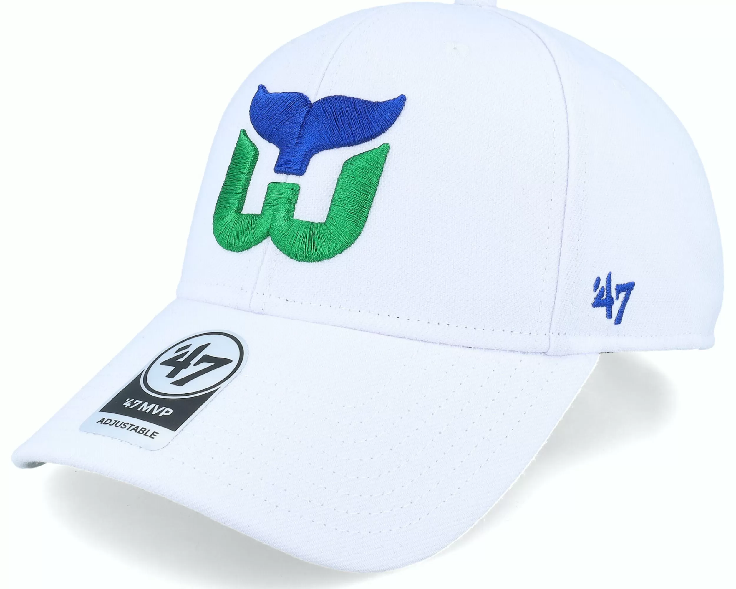 47 Brand Hartford Whalers Nhl '47 Mvp White Adjustable - -Unisex Adjustable