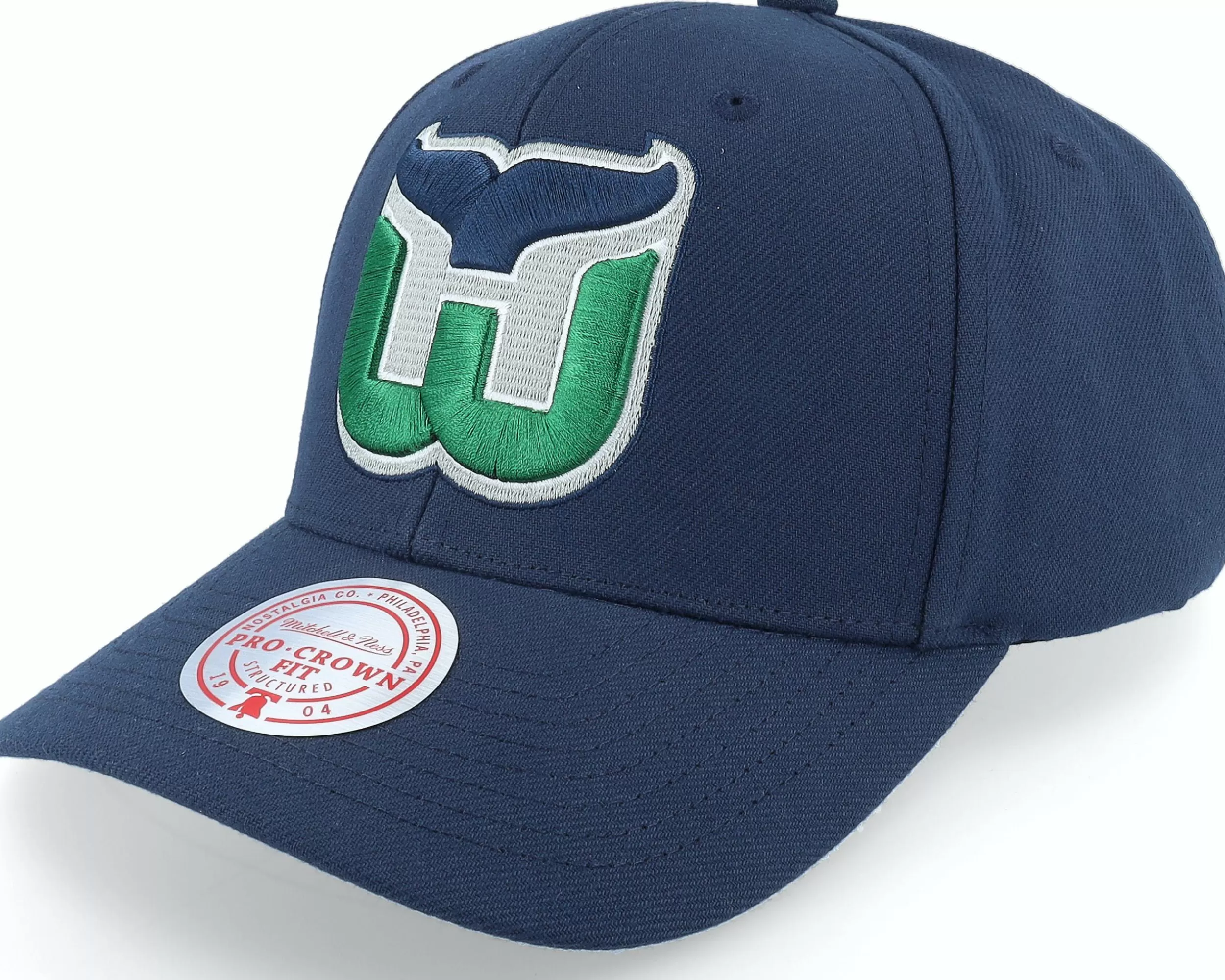 Mitchell & Ness Hartford Whalers Team Ground 2.0 Pro Blue Adjustable - -Unisex Adjustable