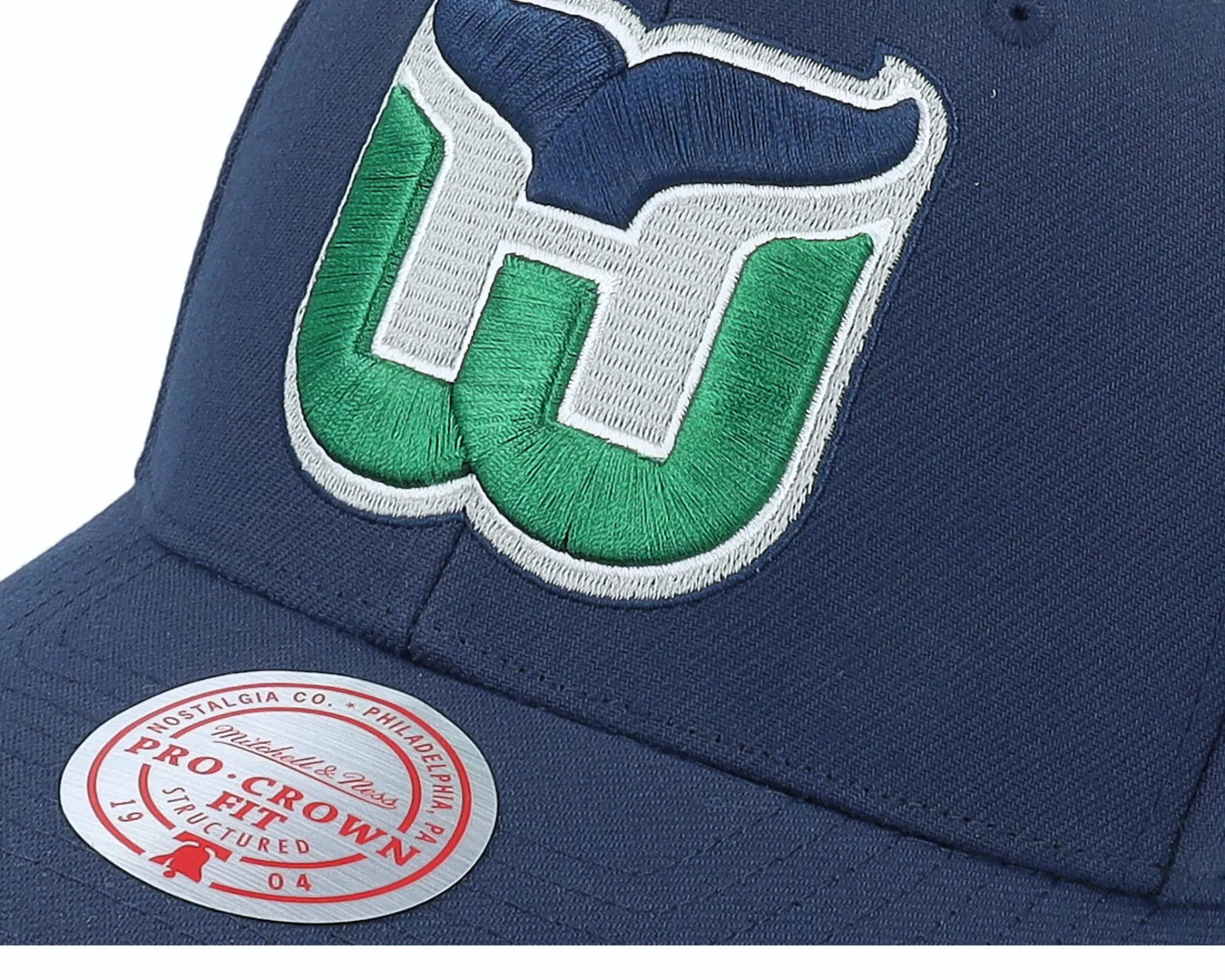 Mitchell & Ness Hartford Whalers Team Ground 2.0 Pro Blue Adjustable - -Unisex Adjustable