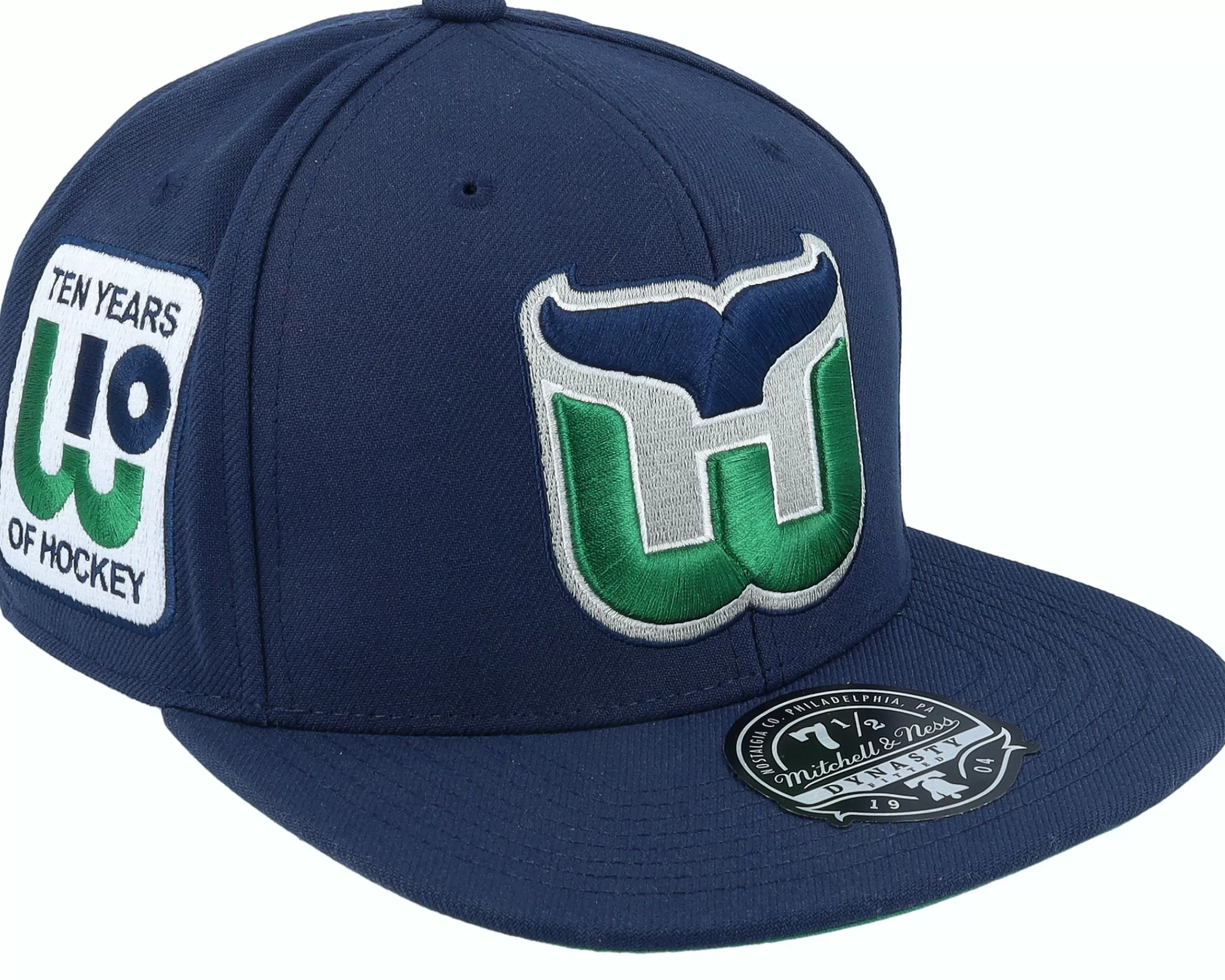 Mitchell & Ness Hartford Whalers Vintage Blue Fitted - -Unisex Fitted