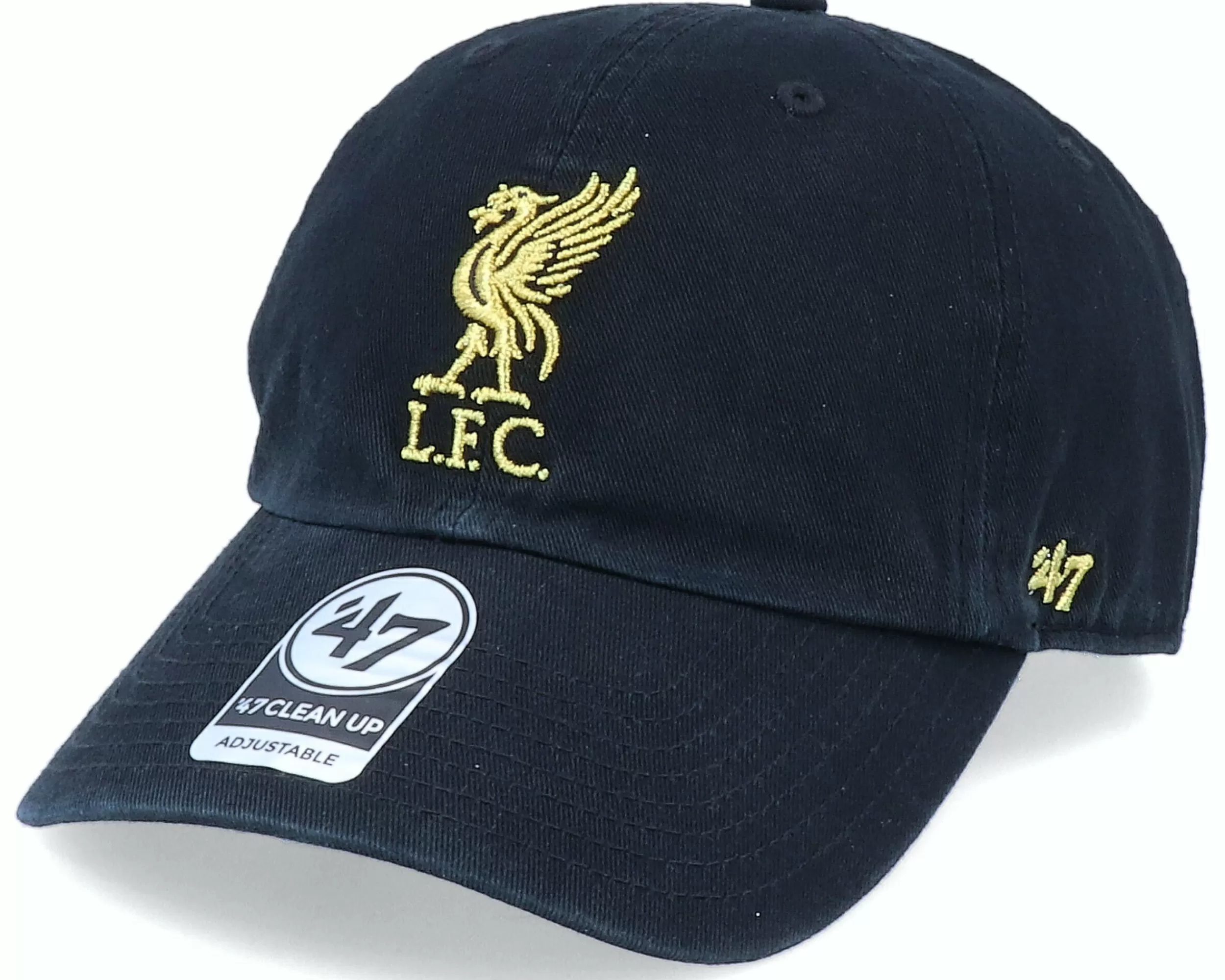 47 Brand Hatstore Exclusive Liverpool Fc Black/Gold Dad Cap - -Unisex Dad Cap
