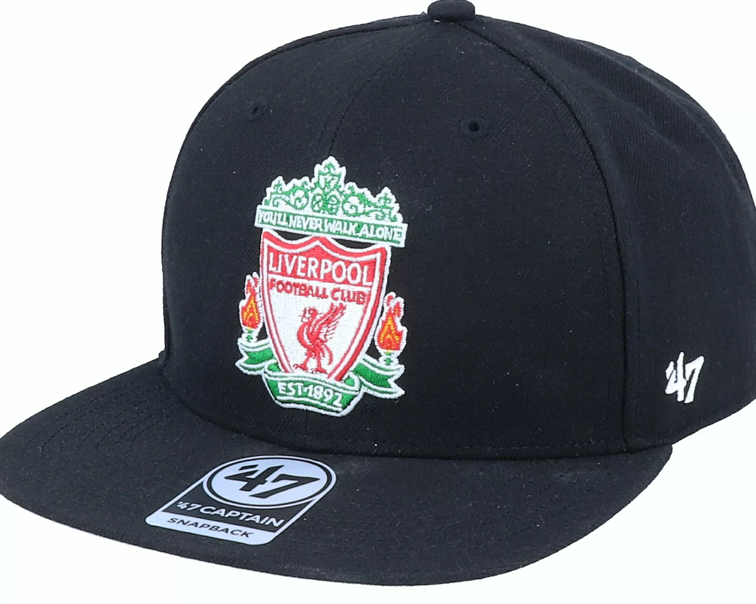 47 Brand Hatstore Exclusive Liverpool Fc Crest Black Snapback - -Unisex Snapback