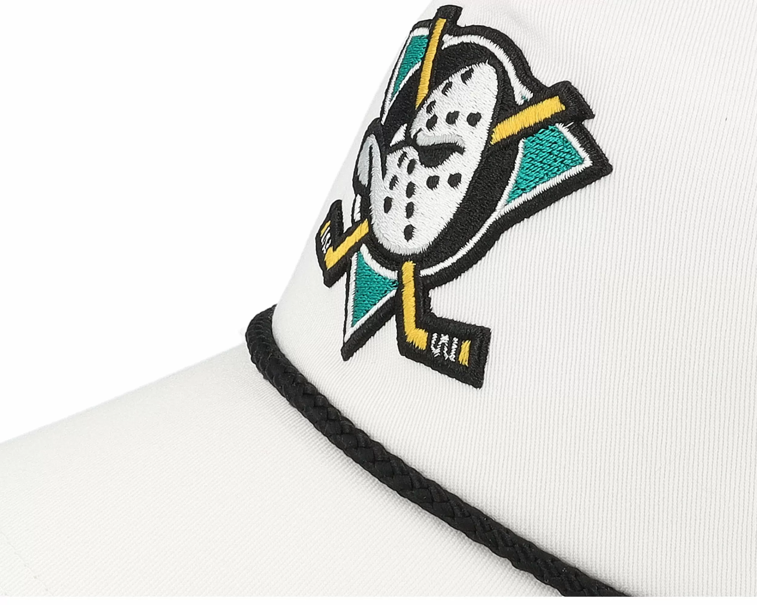 American Needle Hatstore Exclusive X Anaheim Ducks Cappy Rope White Dad Cap - -Unisex Dad Cap