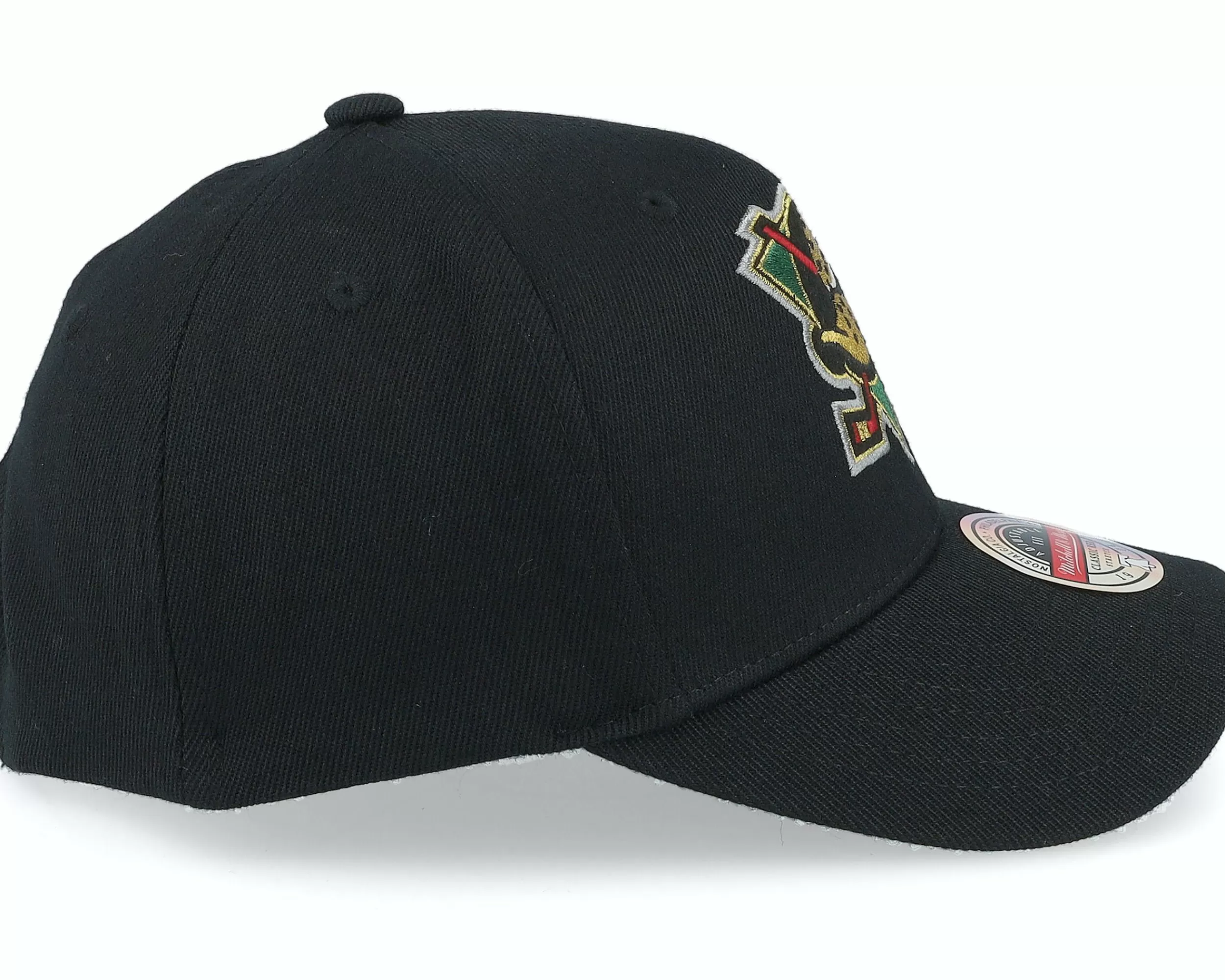 Mitchell & Ness Hatstore Exclusive X Anaheim Ducks Luxe Logo Nhl Black Adjustable - -Unisex Adjustable