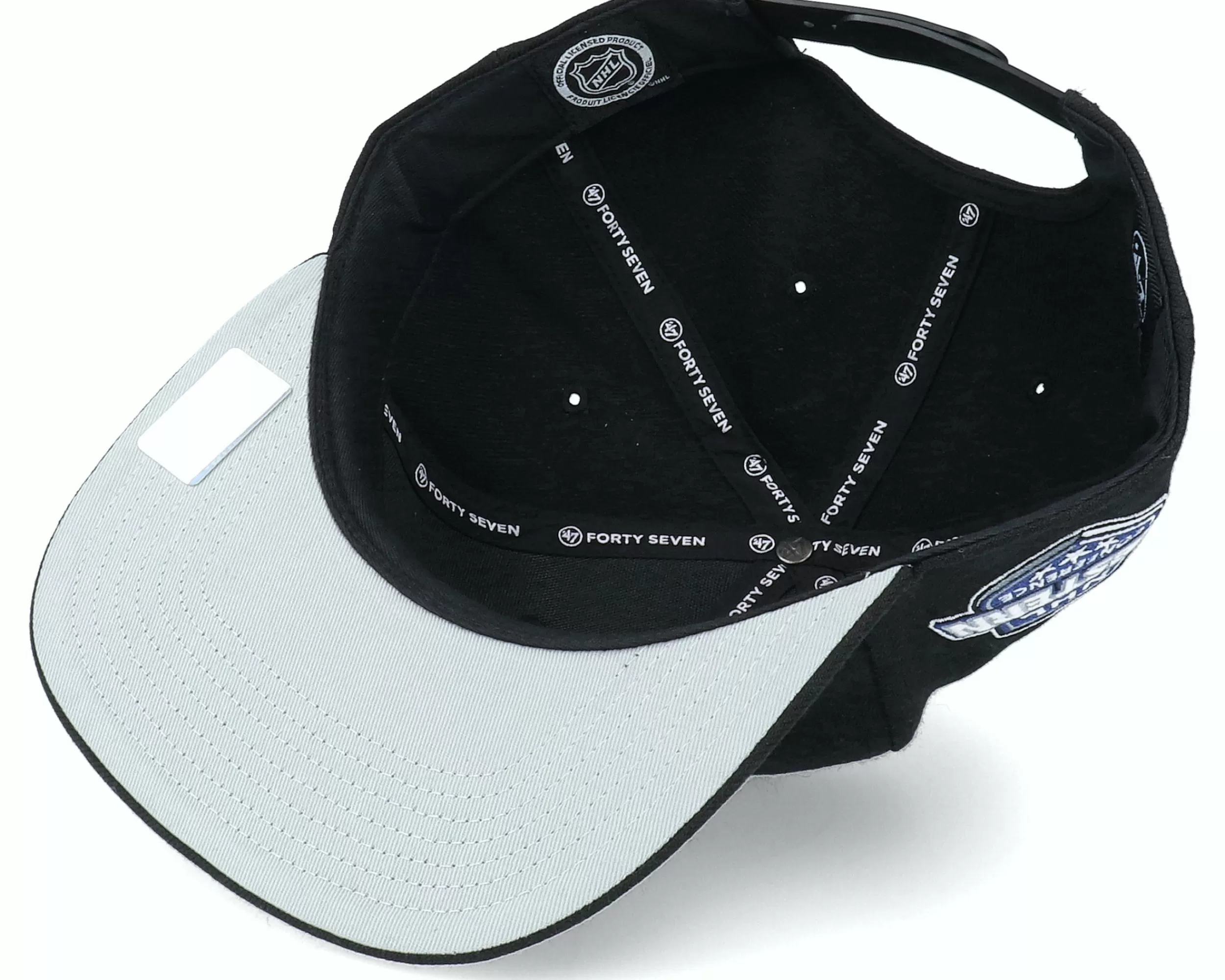 47 Brand Hatstore Exclusive X Anaheim Ducks Sure Shot Captain Black Snapback - -Unisex Snapback