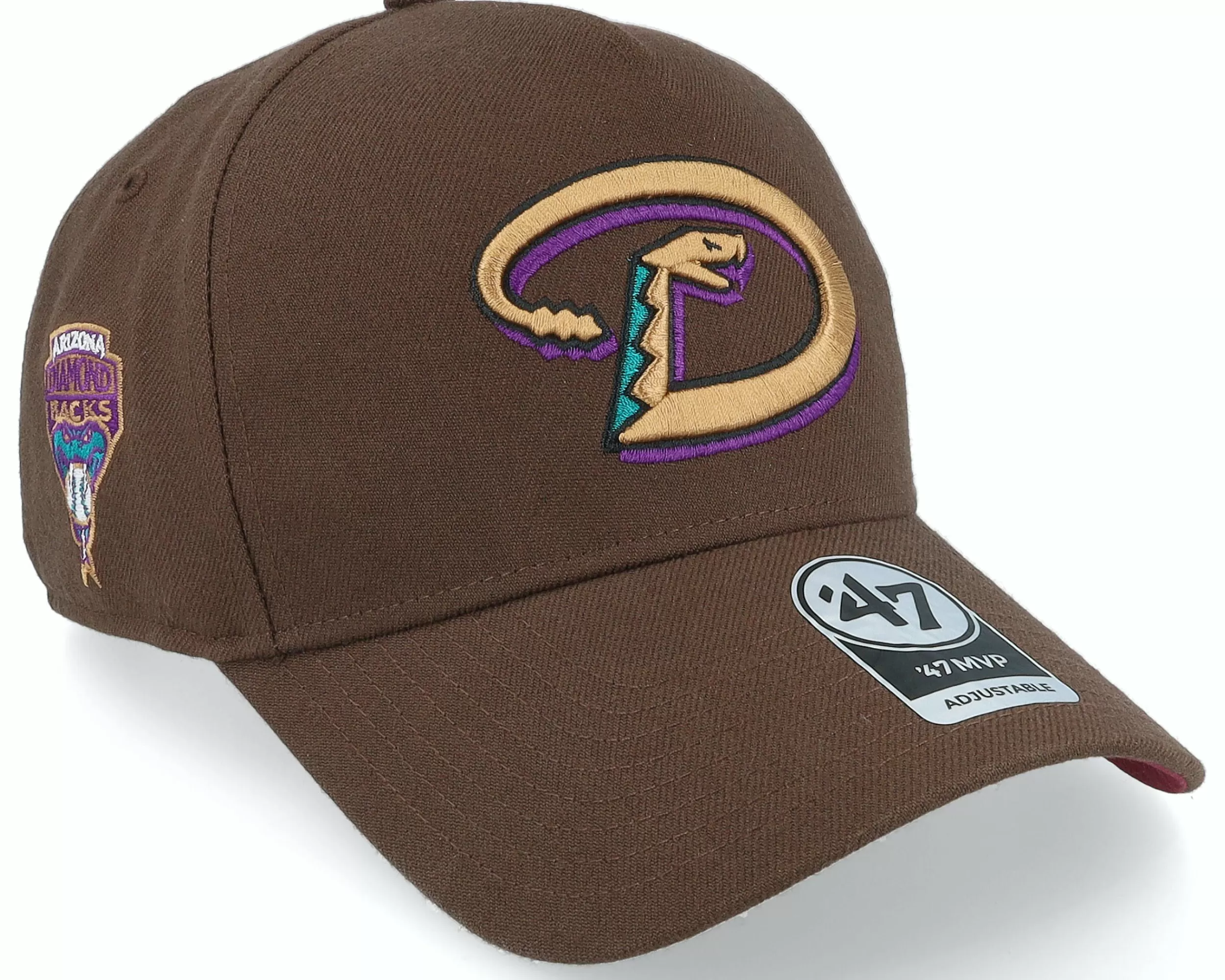 47 Brand Hatstore Exclusive X Arizona Diamondbacks Brown A-Frame Adjustable - -Unisex Adjustable