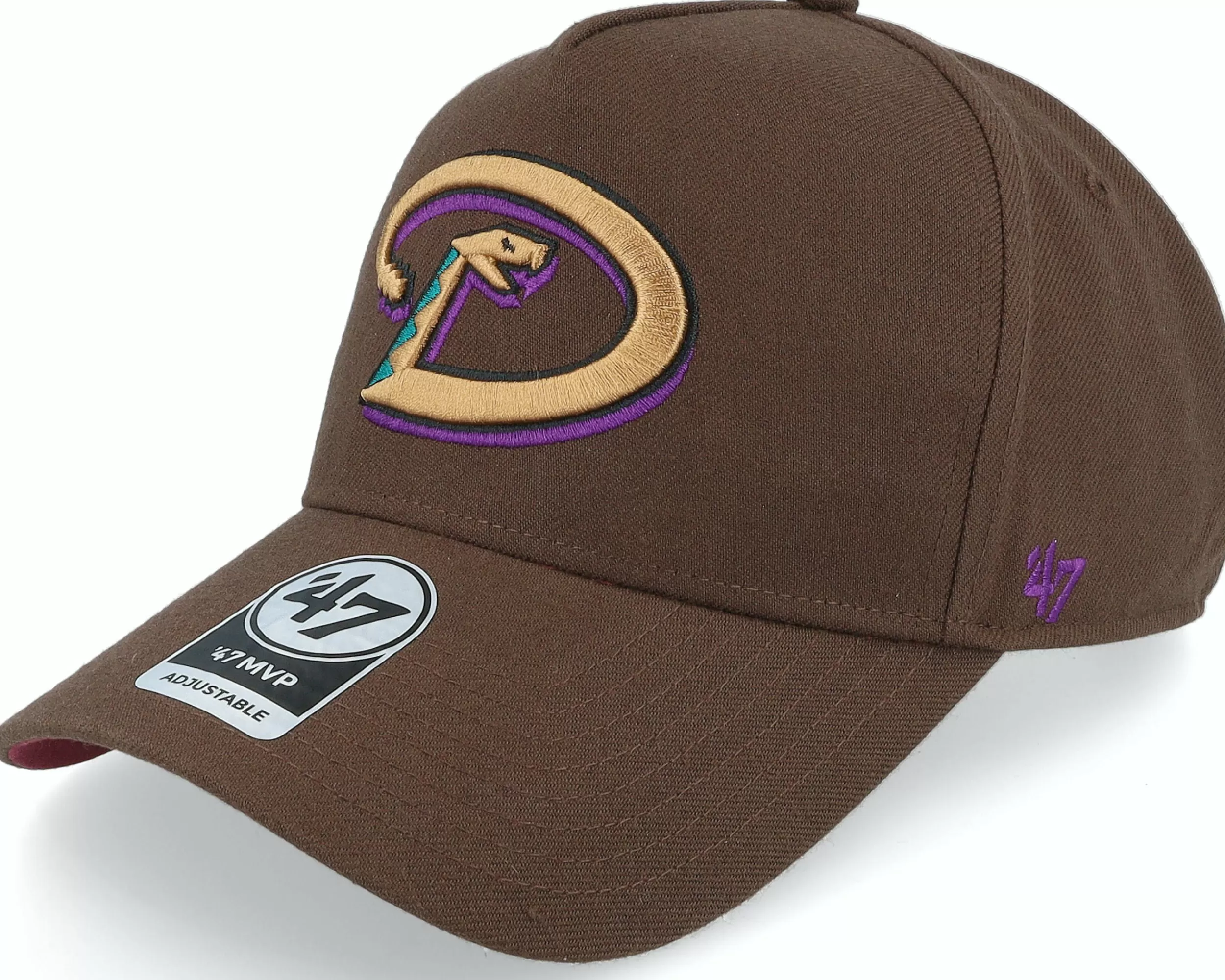 47 Brand Hatstore Exclusive X Arizona Diamondbacks Brown A-Frame Adjustable - -Unisex Adjustable