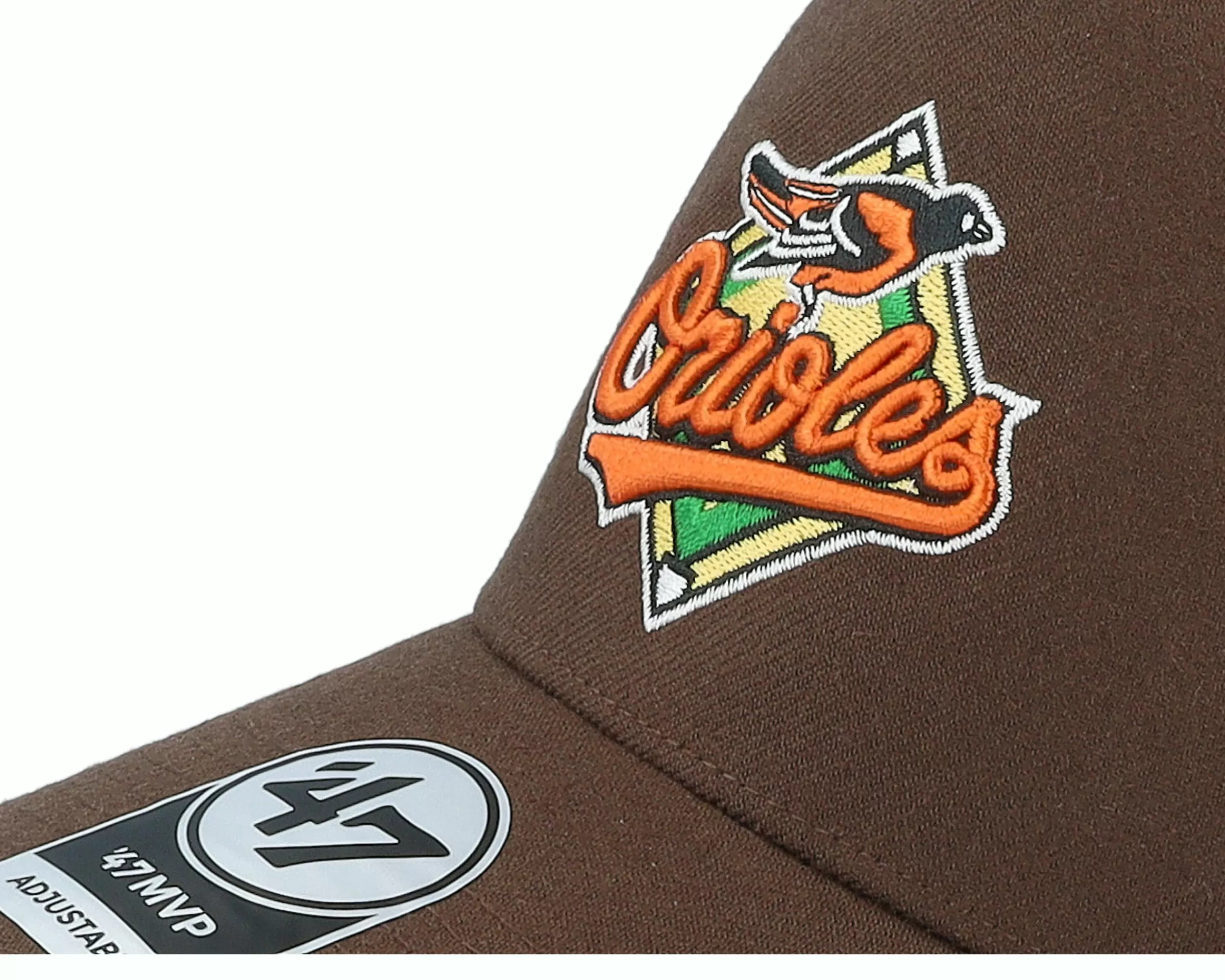 47 Brand Hatstore Exclusive X Baltimore Orioles Brown A-Frame Adjustable - -Unisex Adjustable