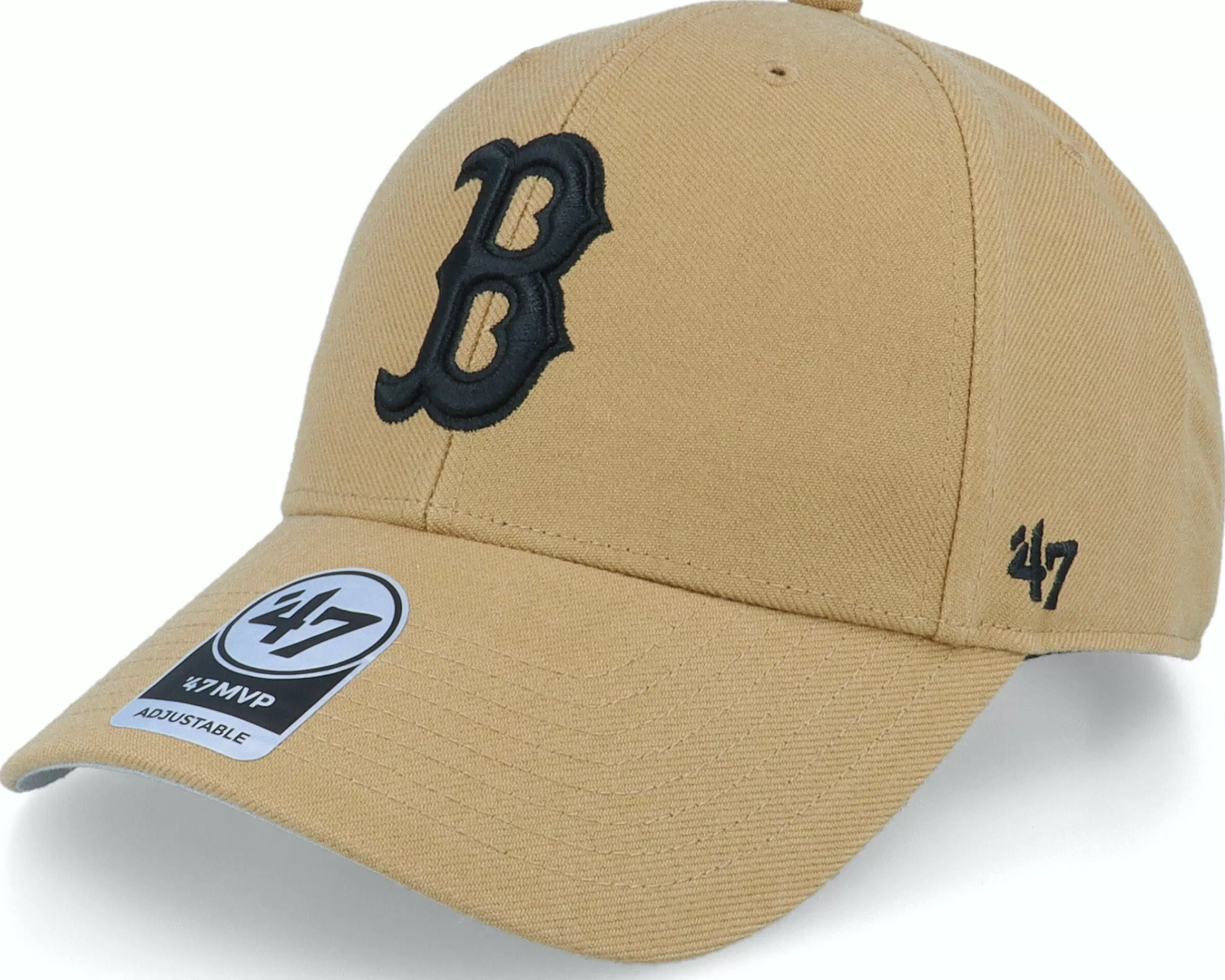 47 Brand Hatstore Exclusive X Boston Red Sox Woolish Khaki Adjustable - -Unisex Adjustable
