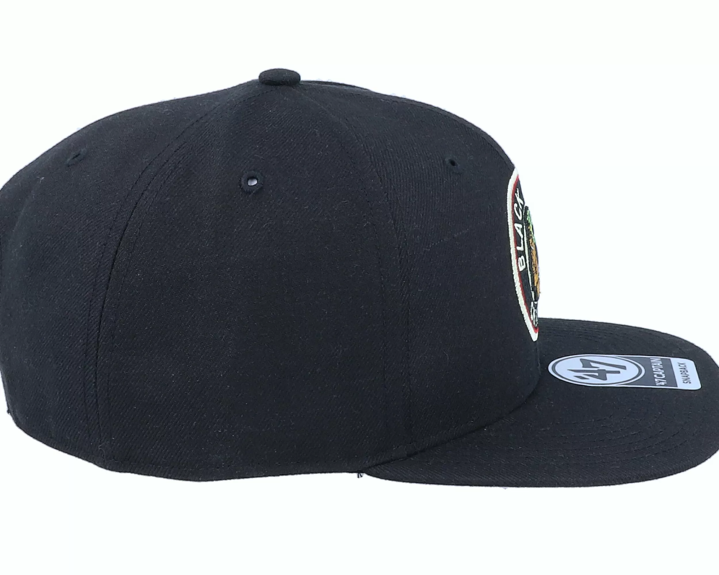 47 Brand Hatstore Exclusive X Chicago Blackhawks Captain No Shot Vintage Black Snapback - -Unisex Snapback