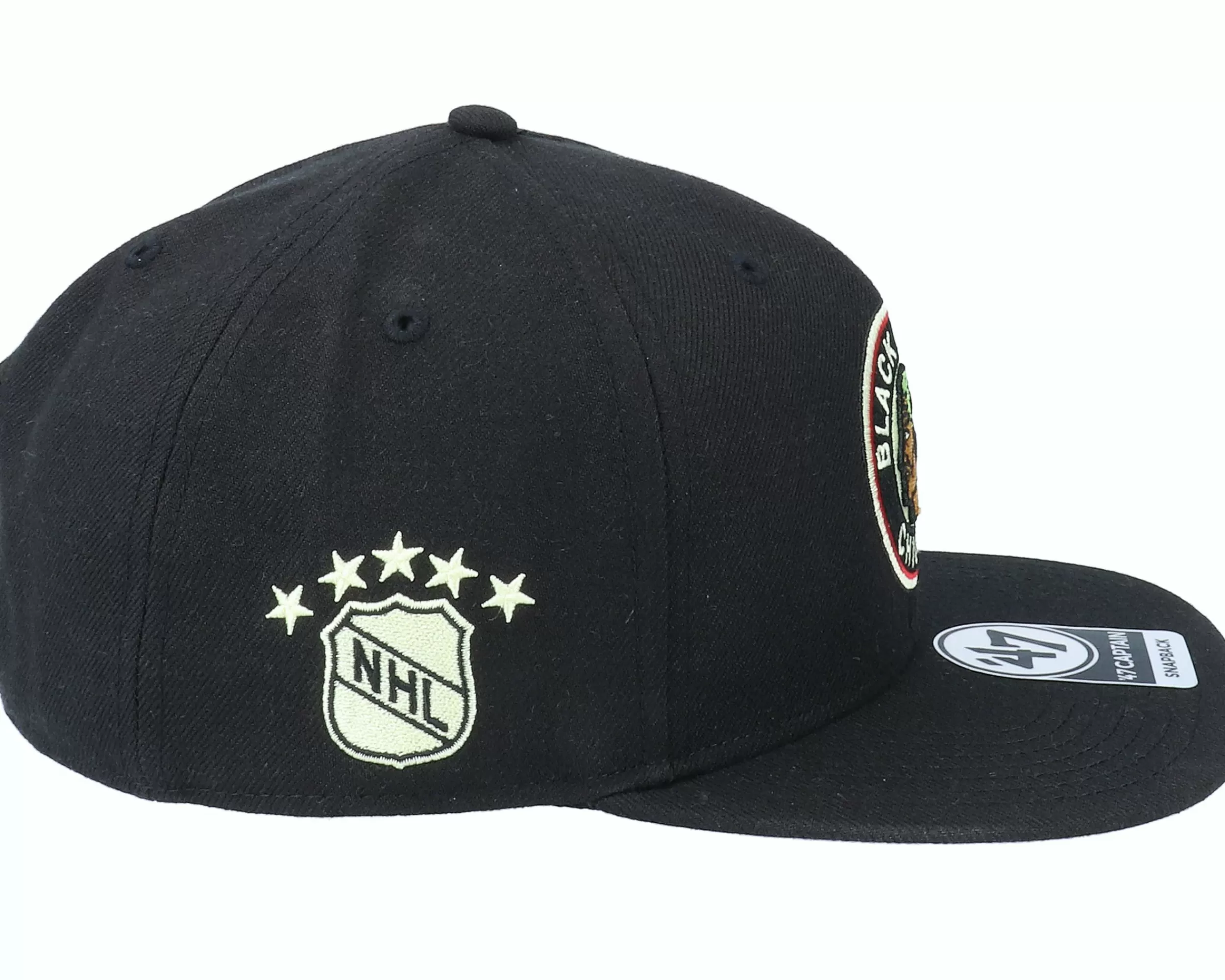 47 Brand Hatstore Exclusive X Chicago Blackhawks No Shot Captain Snapback - -Unisex Snapback
