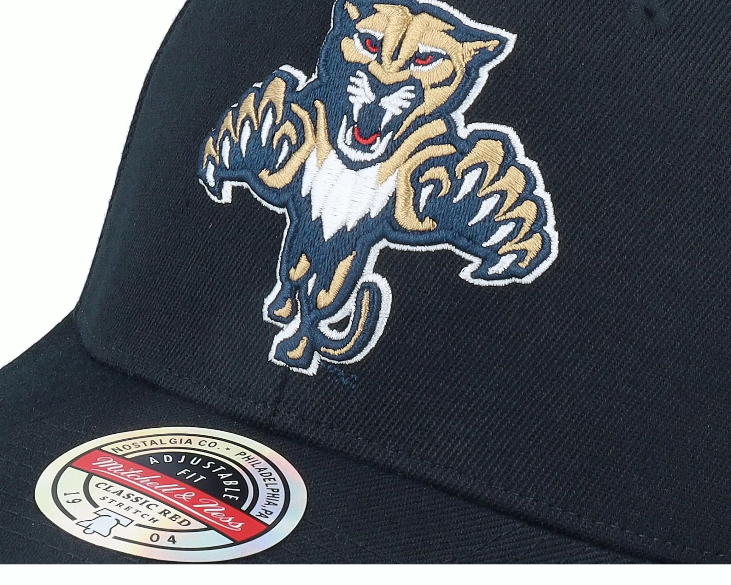 Mitchell & Ness Hatstore Exclusive X Florida Panthers Nhl Conference Patch Black Adjustable - -Unisex Adjustable