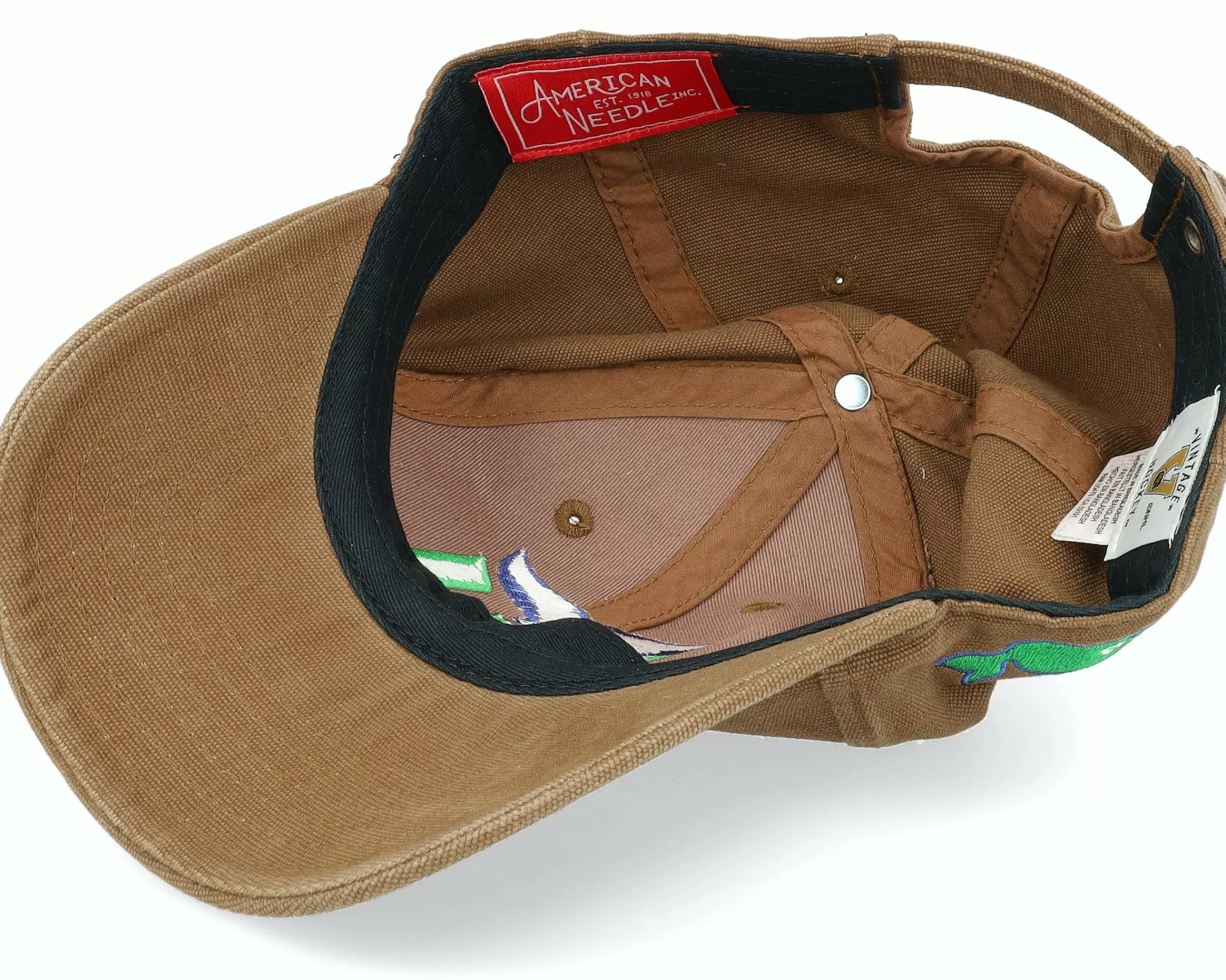 American Needle Hatstore Exclusive X Hartford Whalers Jasper Camel Dad Cap - -Unisex Dad Cap