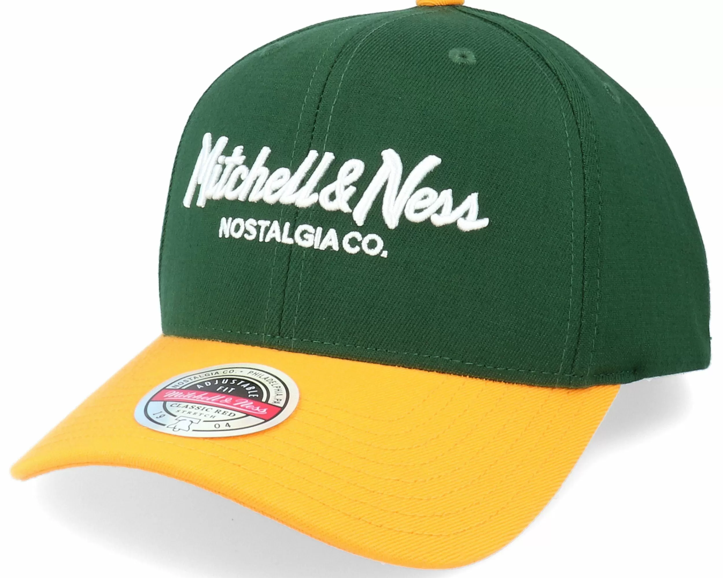 Mitchell & Ness Hatstore Exclusive X Hatstore Exclusive X Pinscript Baseball Green/Yellow - -Unisex Adjustable