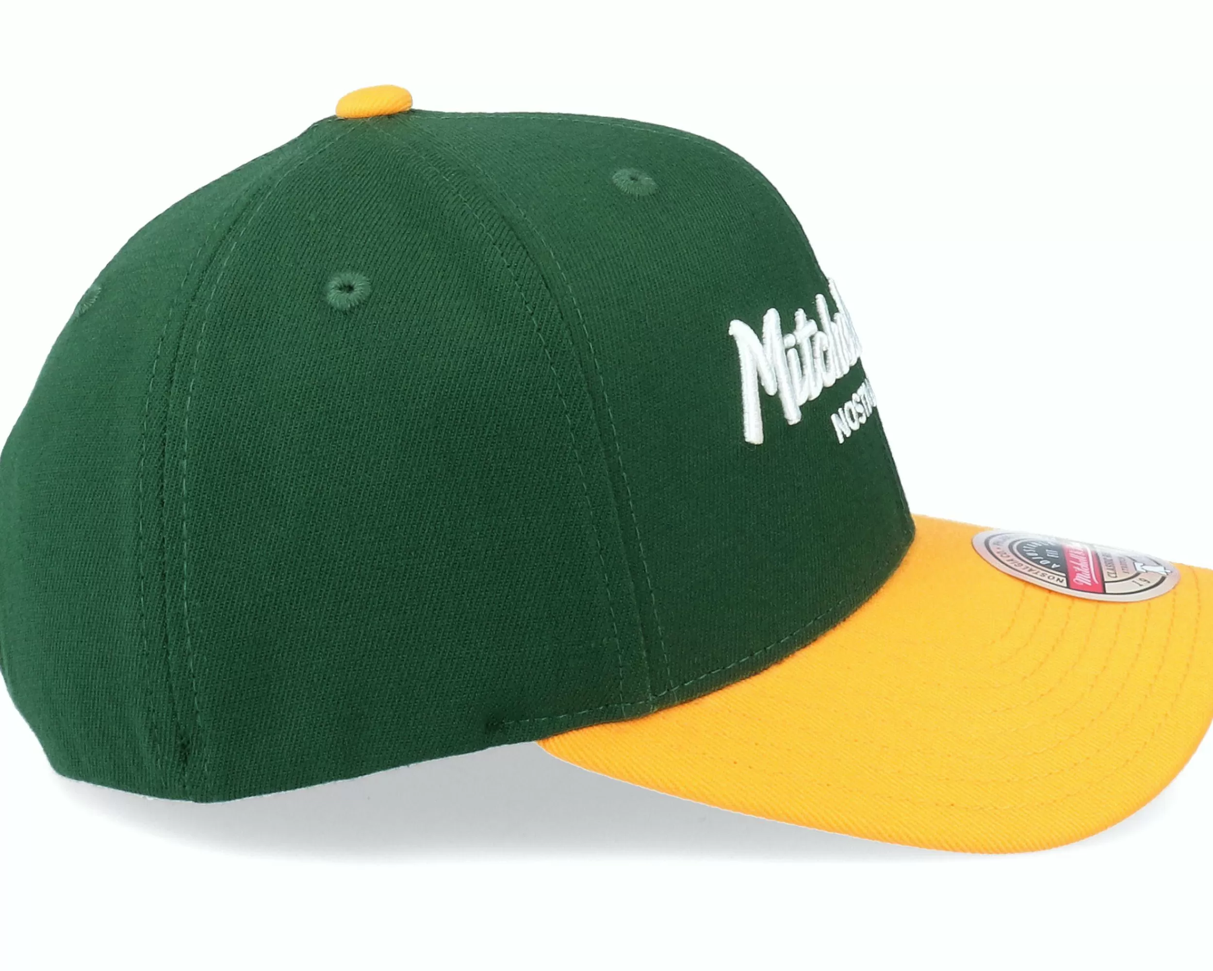 Mitchell & Ness Hatstore Exclusive X Hatstore Exclusive X Pinscript Baseball Green/Yellow - -Unisex Adjustable