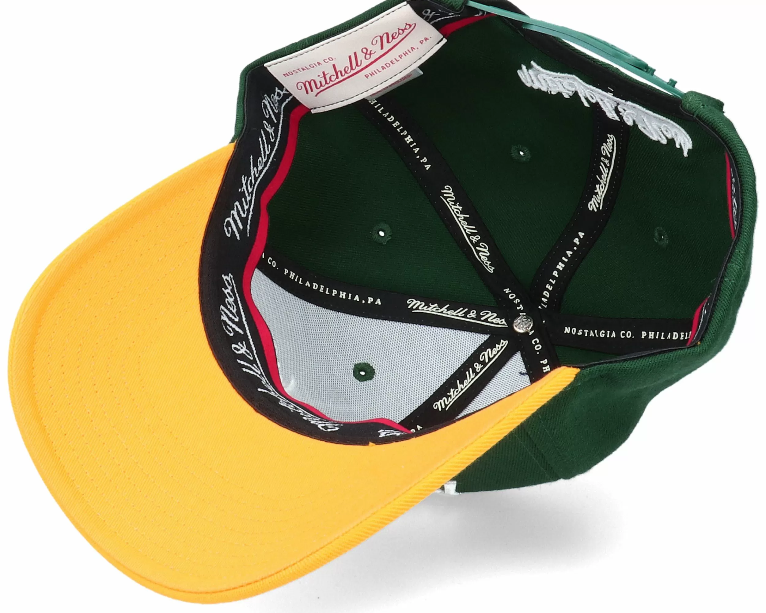 Mitchell & Ness Hatstore Exclusive X Hatstore Exclusive X Pinscript Baseball Green/Yellow - -Unisex Adjustable