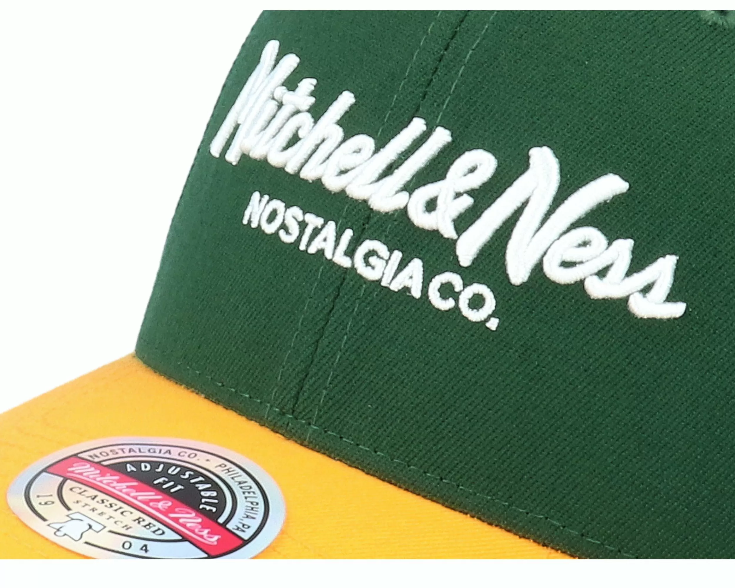Mitchell & Ness Hatstore Exclusive X Hatstore Exclusive X Pinscript Baseball Green/Yellow - -Unisex Adjustable