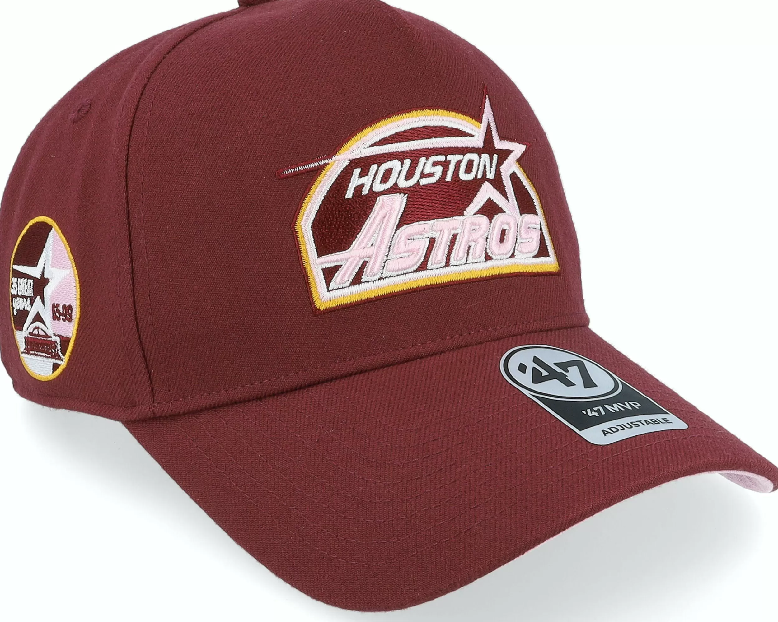 47 Brand Hatstore Exclusive X Houston Astros Dark Maroon A-Frame Adjustable - -Unisex Adjustable