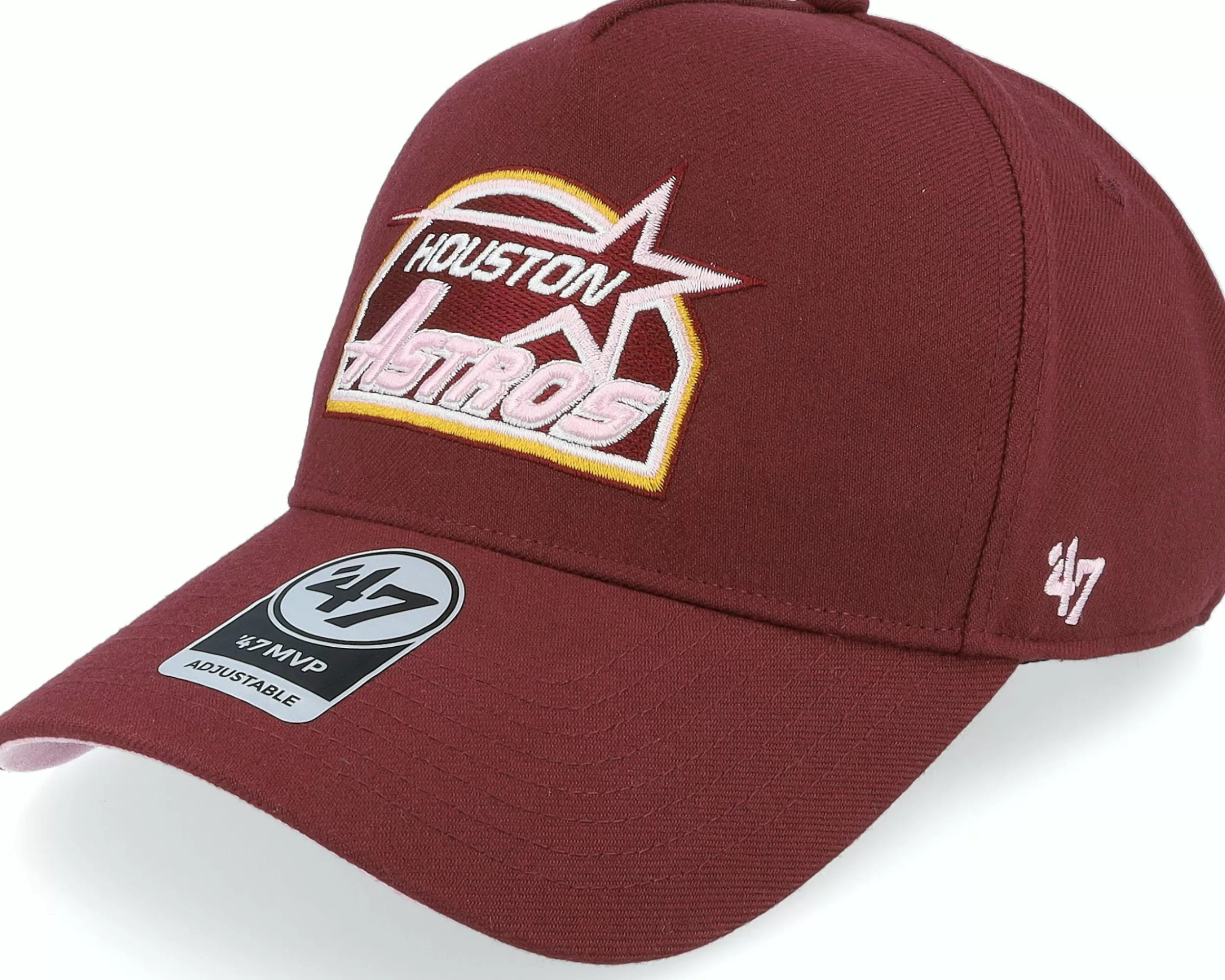 47 Brand Hatstore Exclusive X Houston Astros Dark Maroon A-Frame Adjustable - -Unisex Adjustable