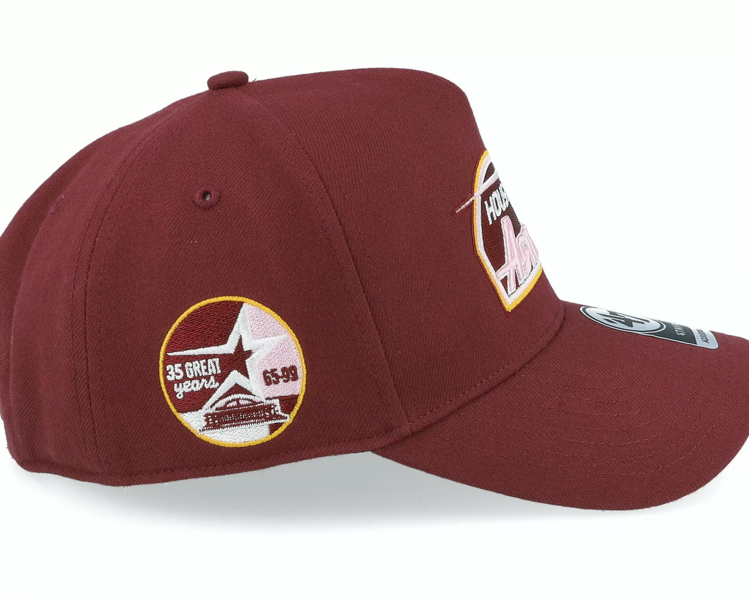 47 Brand Hatstore Exclusive X Houston Astros Dark Maroon A-Frame Adjustable - -Unisex Adjustable