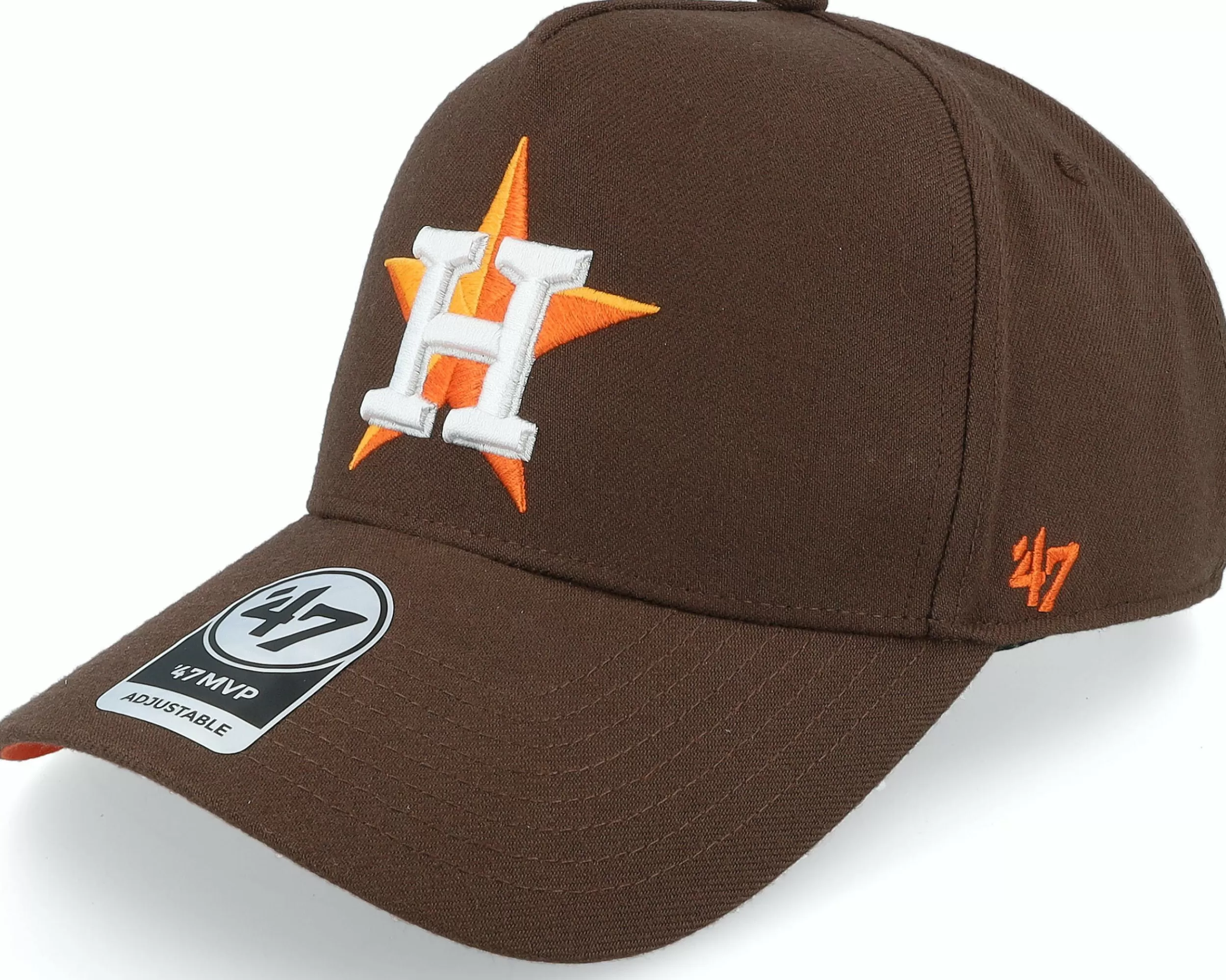 47 Brand Hatstore Exclusive X Houston Astros Mvp Dt Brown A-Frame Adjustable - -Unisex Adjustable