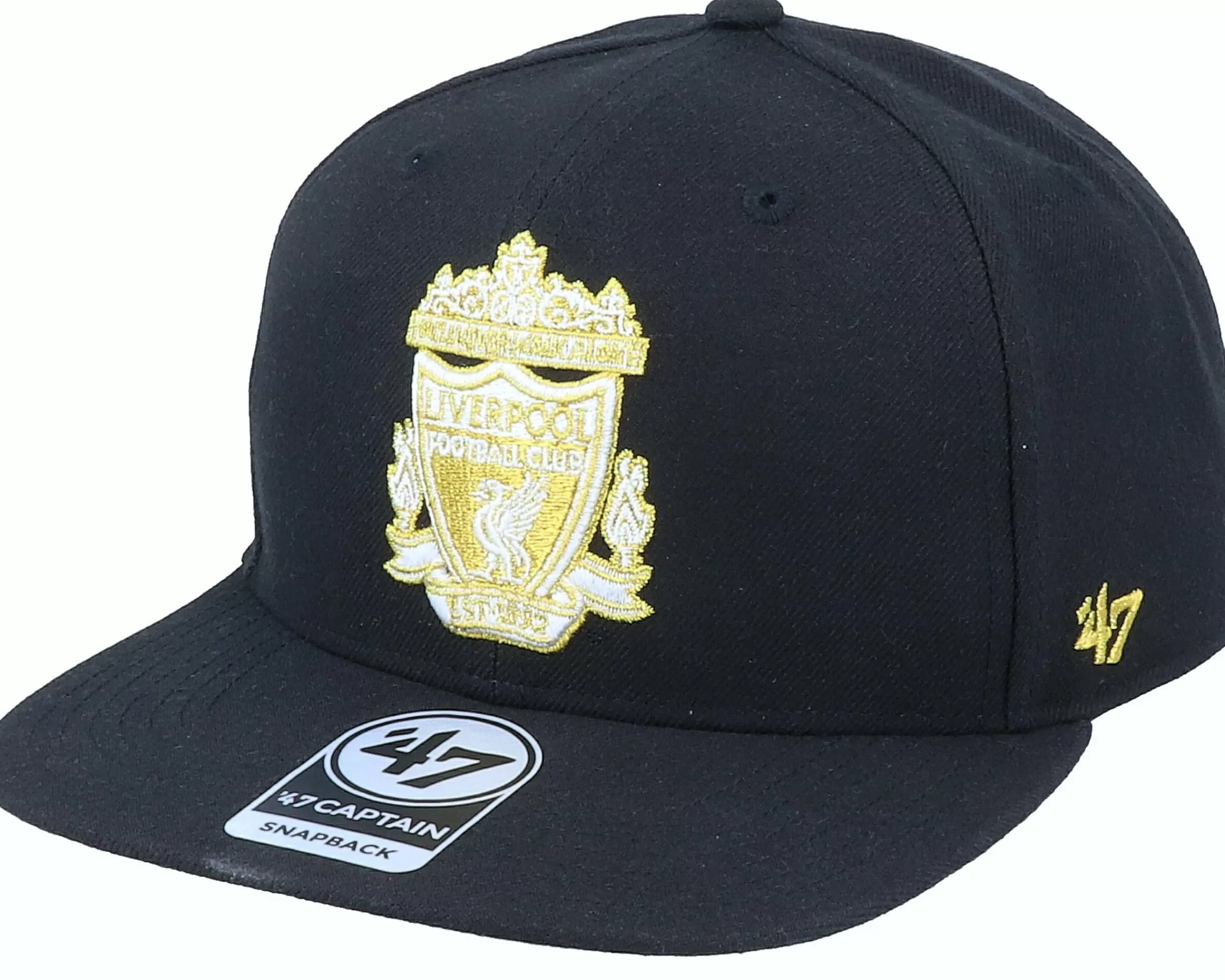 47 Brand Hatstore Exclusive X Liverpool Captain No Shot Metallic Black Snapback - -Unisex Snapback