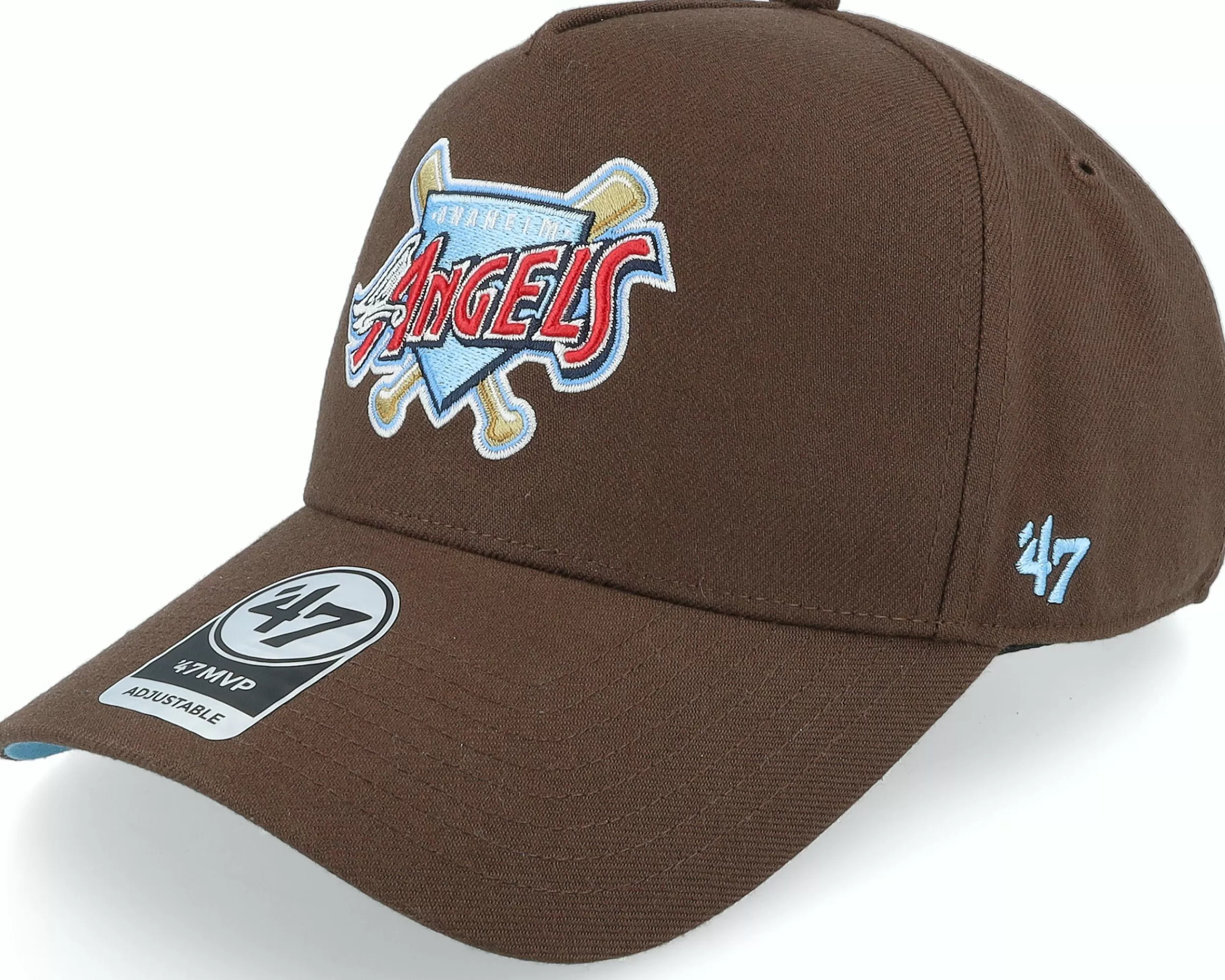 47 Brand Hatstore Exclusive X Los Angeles Angels Brown A-Frame Adjustable - -Unisex Adjustable