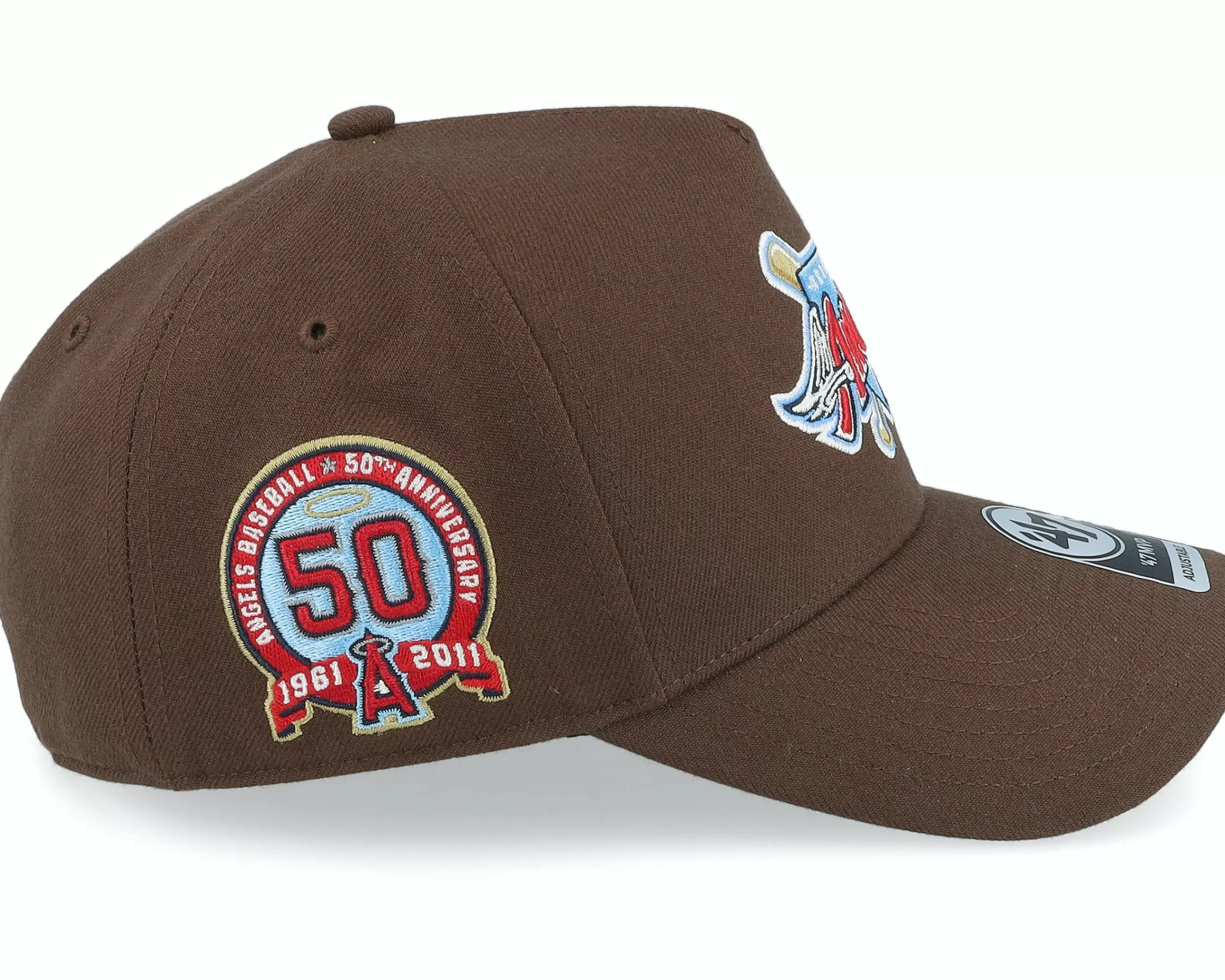 47 Brand Hatstore Exclusive X Los Angeles Angels Brown A-Frame Adjustable - -Unisex Adjustable