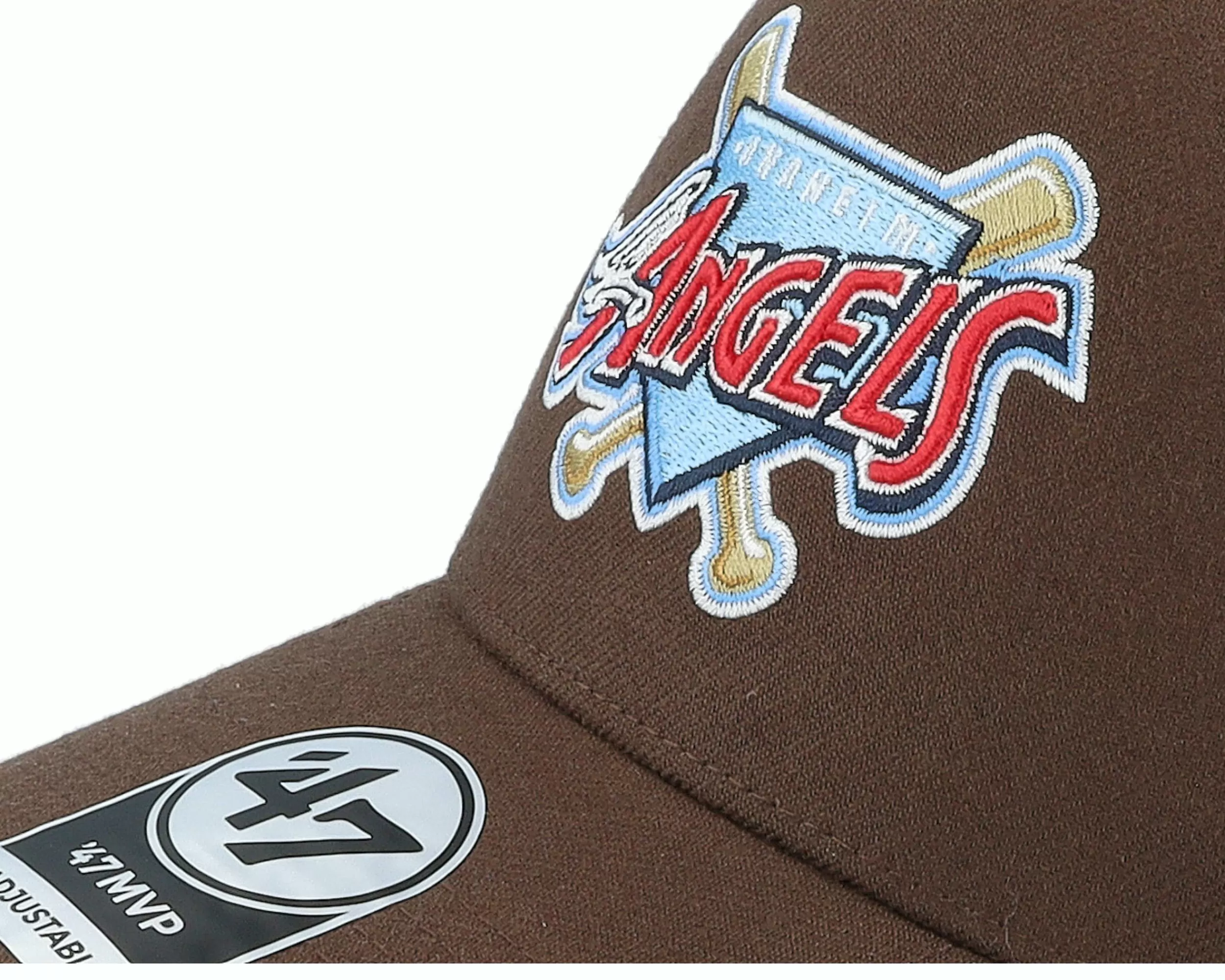 47 Brand Hatstore Exclusive X Los Angeles Angels Brown A-Frame Adjustable - -Unisex Adjustable