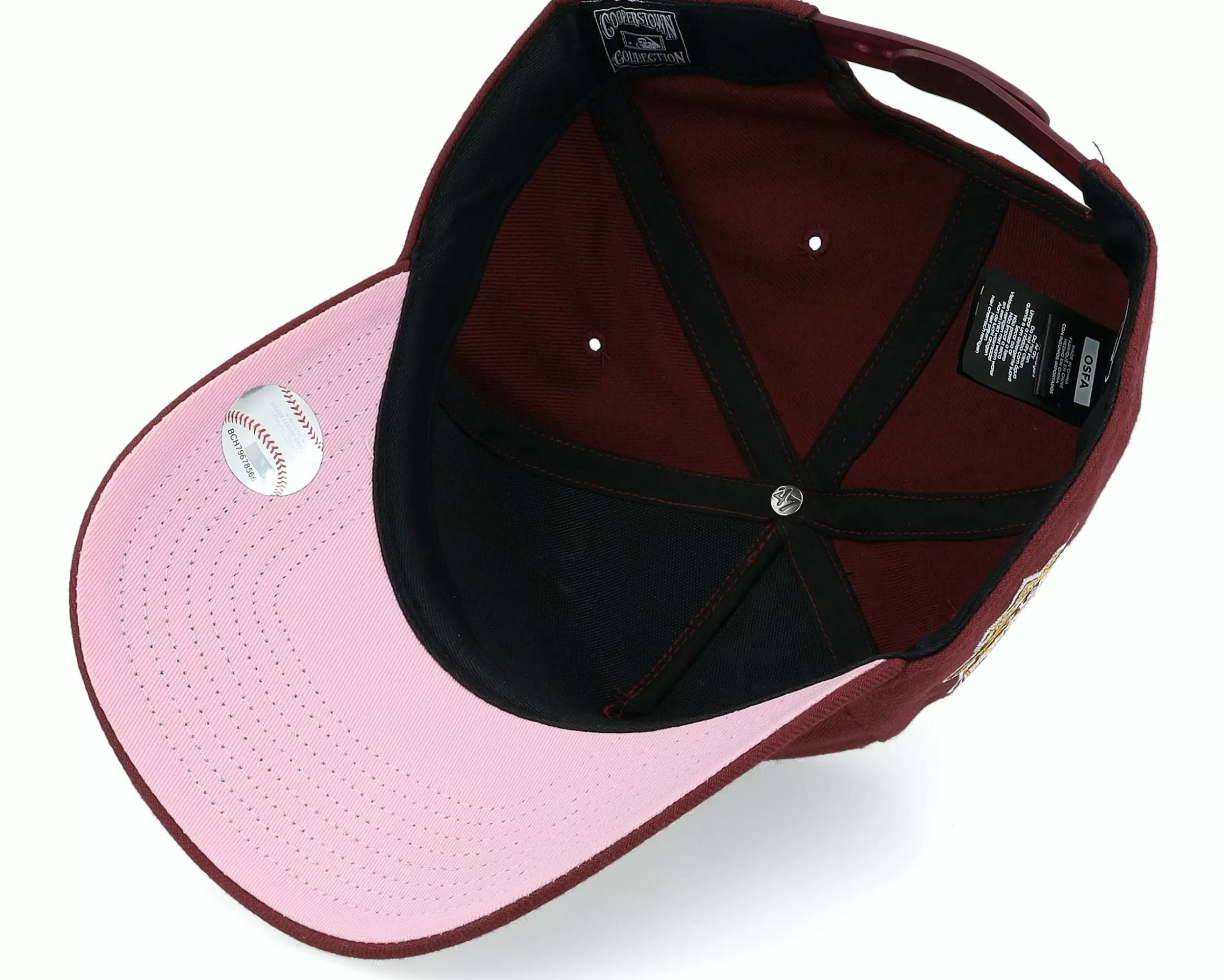 47 Brand Hatstore Exclusive X Miami Marlins Dark Maroon A-Frame Adjustable - -Unisex Adjustable