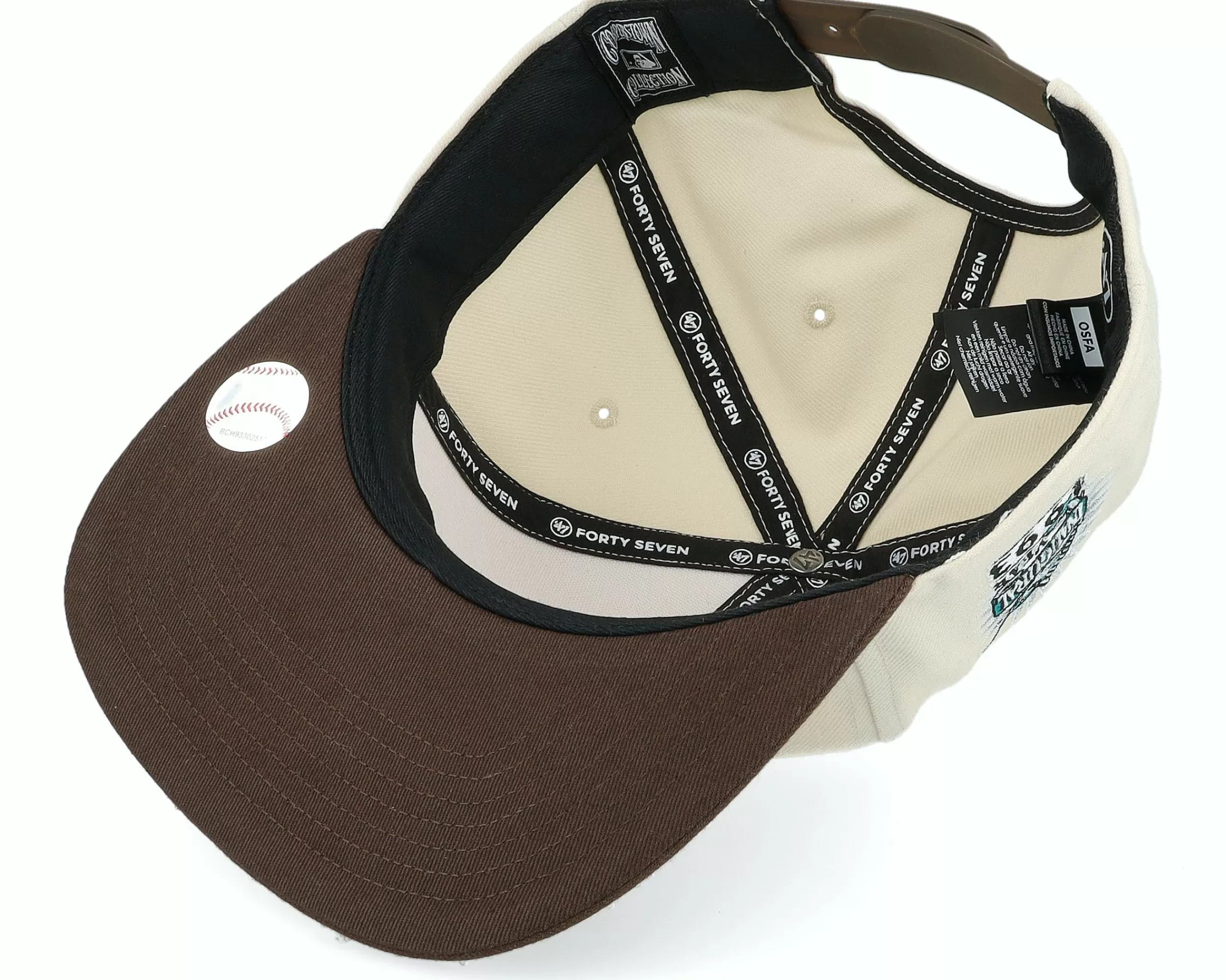 47 Brand Hatstore Exclusive X Miami Marlins Dual Natural/Brown Snapback - -Unisex Snapback