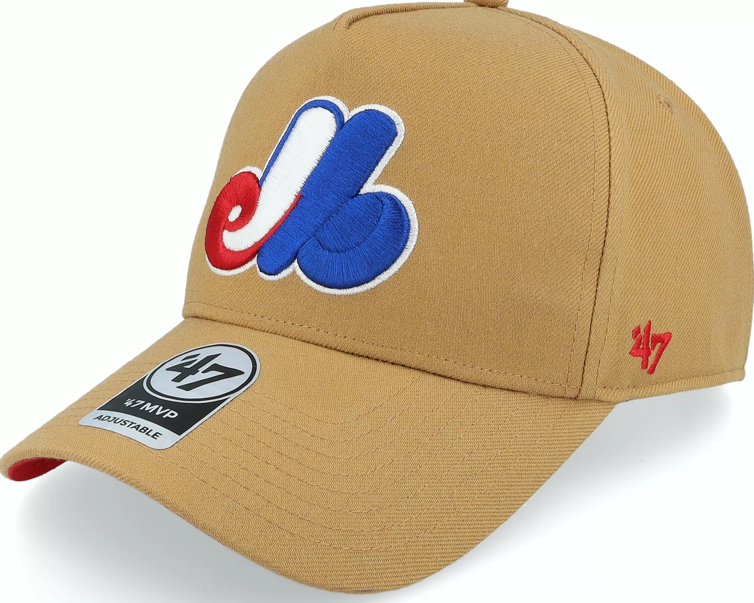 47 Brand Hatstore Exclusive X Montreal Expos Camel A-Frame Adjustable - -Unisex Adjustable