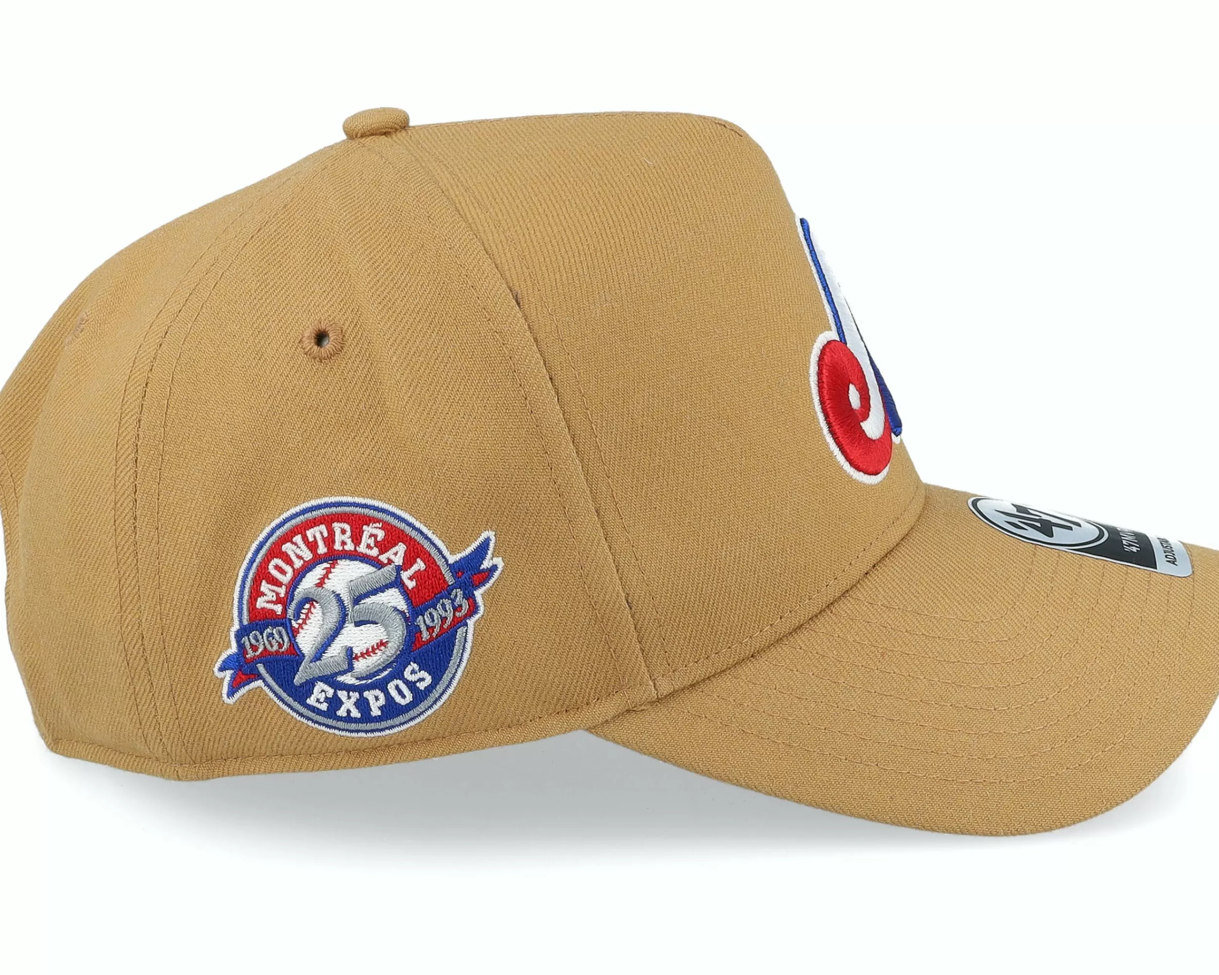 47 Brand Hatstore Exclusive X Montreal Expos Camel A-Frame Adjustable - -Unisex Adjustable