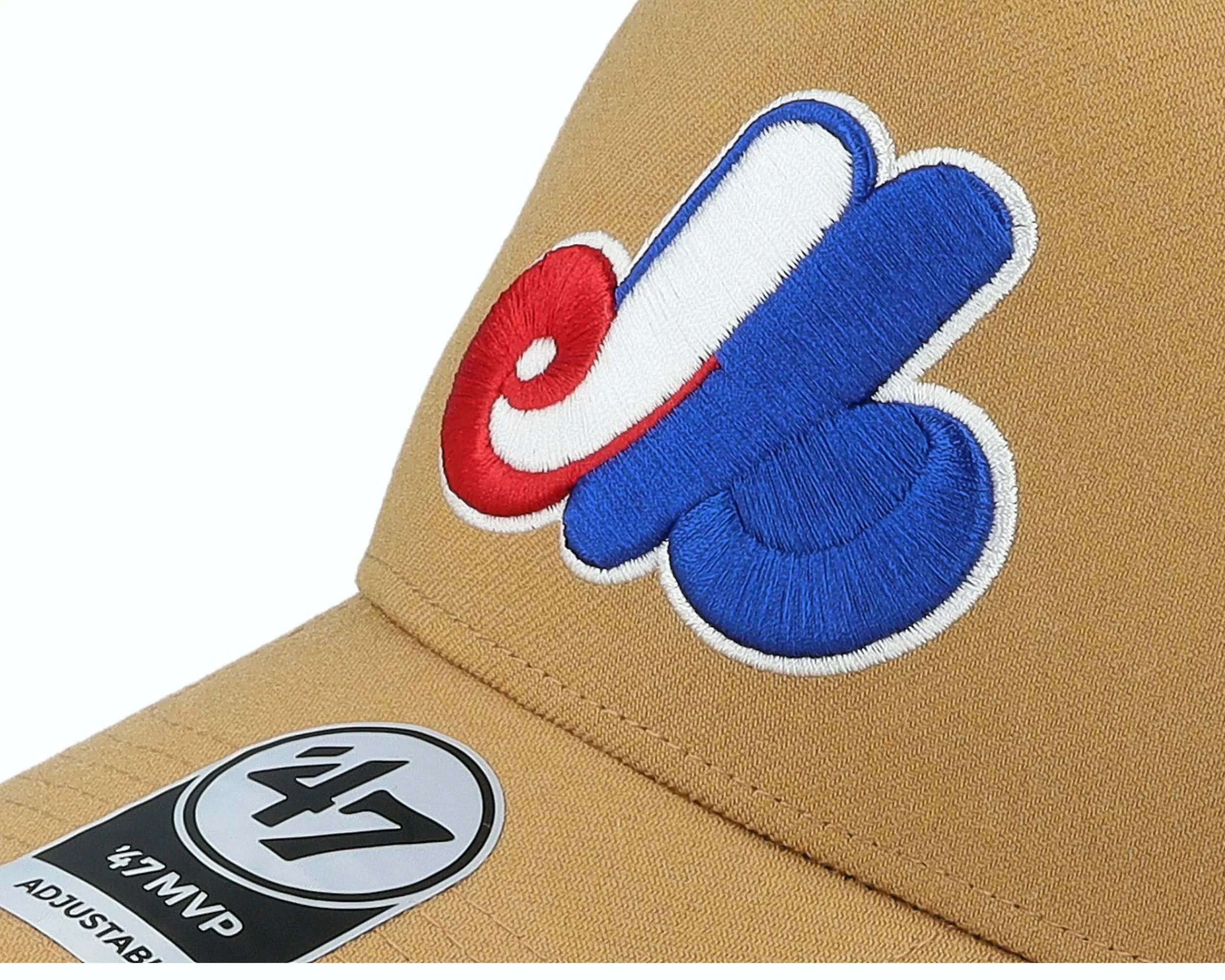 47 Brand Hatstore Exclusive X Montreal Expos Camel A-Frame Adjustable - -Unisex Adjustable
