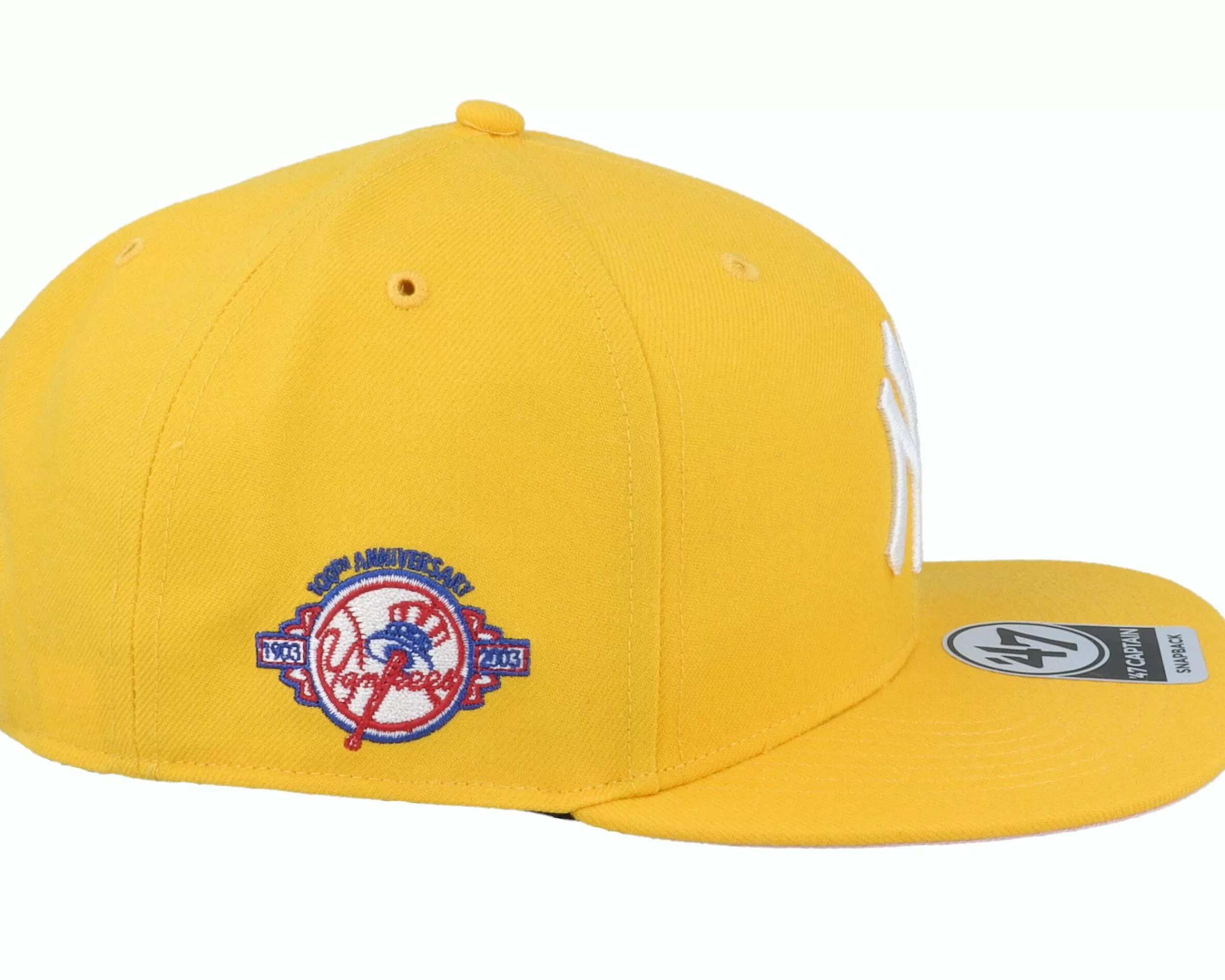 47 Brand Hatstore Exclusive X New York Yankees Pink Lemon Gold Snapback - -Unisex Snapback