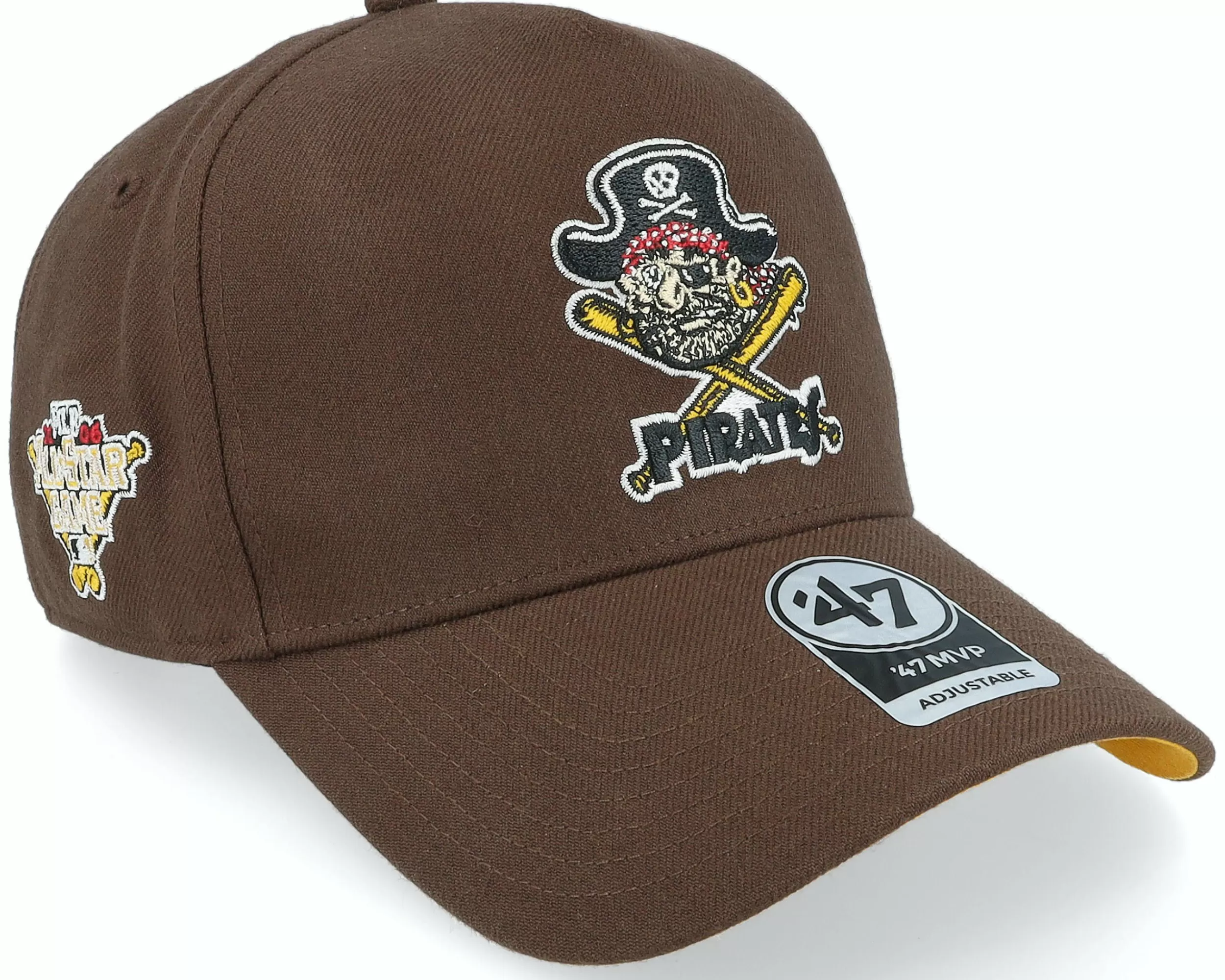 47 Brand Hatstore Exclusive X Pittsburgh Pirates Asg Brown Mvp A-Frame Adjustable - -Unisex Adjustable