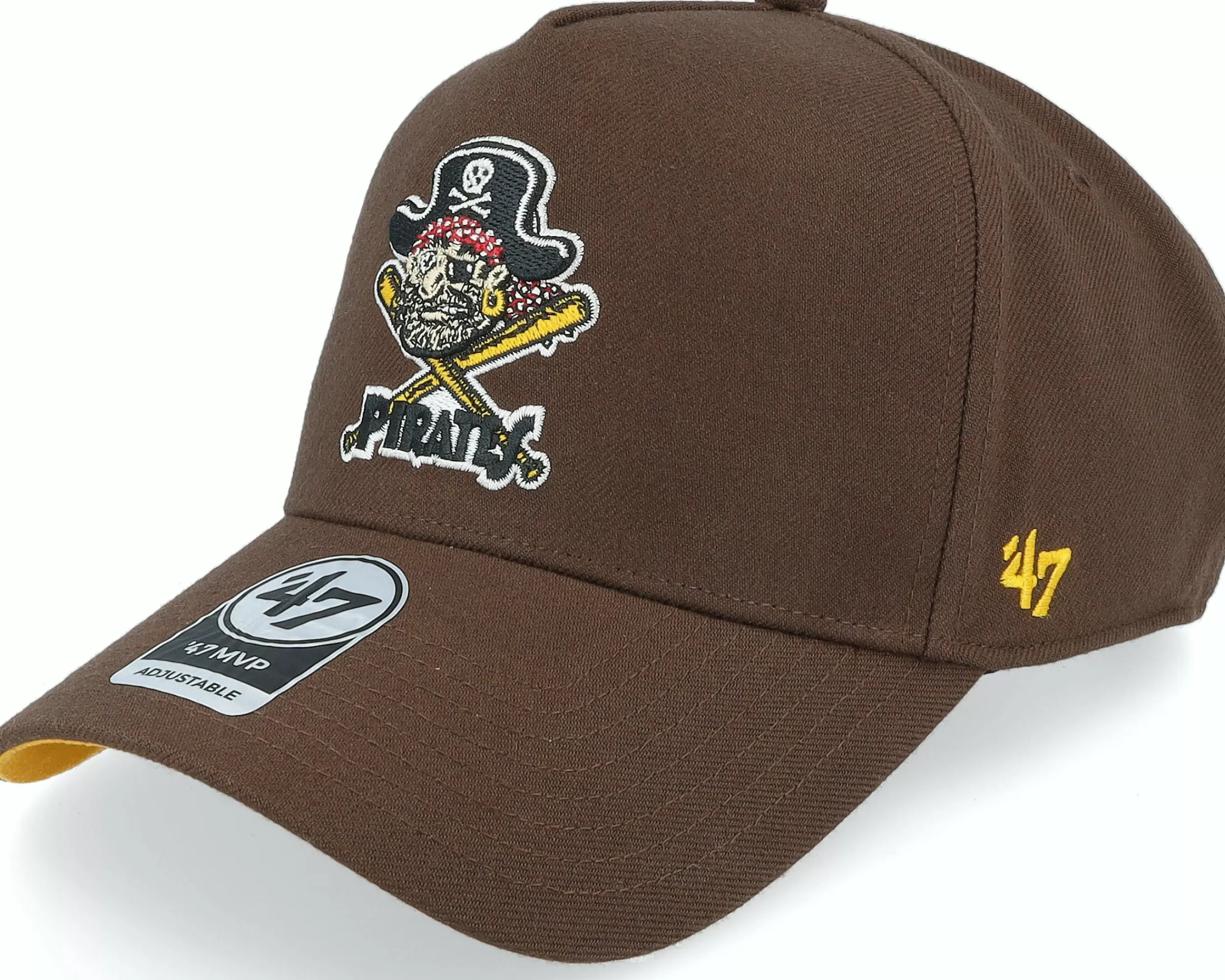 47 Brand Hatstore Exclusive X Pittsburgh Pirates Asg Brown Mvp A-Frame Adjustable - -Unisex Adjustable