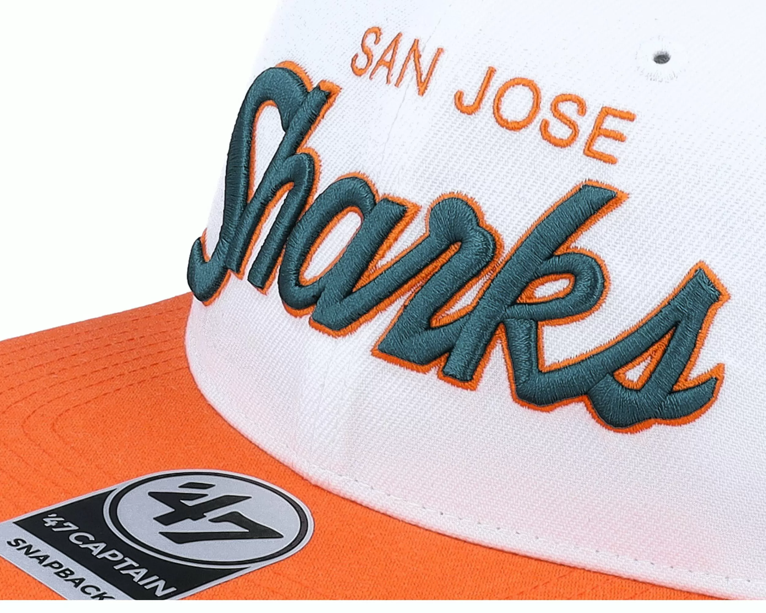 47 Brand Hatstore Exclusive X San Jose Sharks Script Snapback - -Unisex Snapback