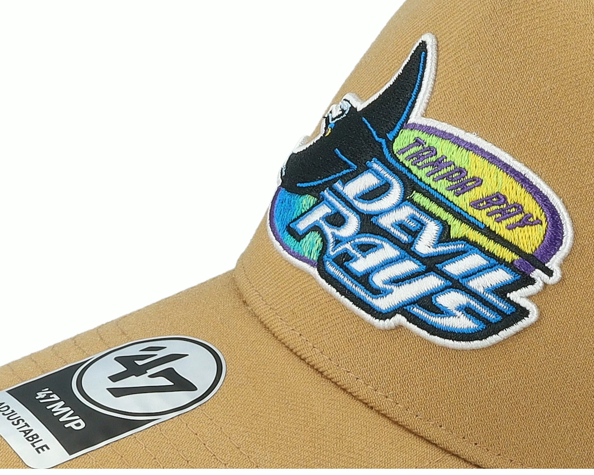 47 Brand Hatstore Exclusive X Tampa Bay Rays Dua Camel A-Frame Adjustable - -Unisex Adjustable
