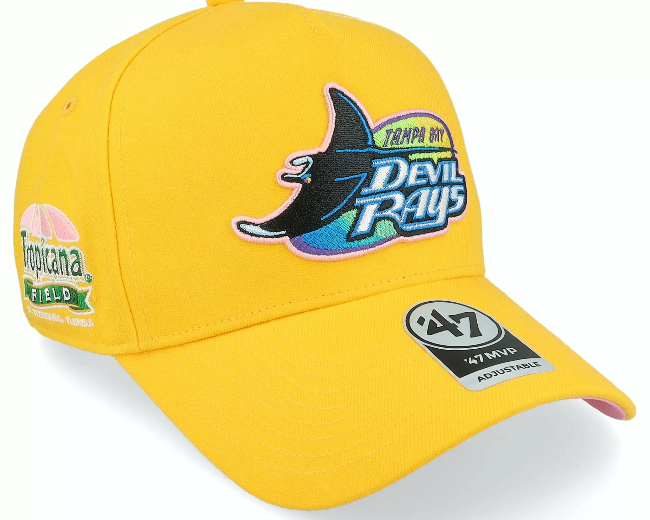 47 Brand Hatstore Exclusive X Tampa Bay Rays Dua Yellow Gold A-Frame Adjustable - -Unisex Adjustable