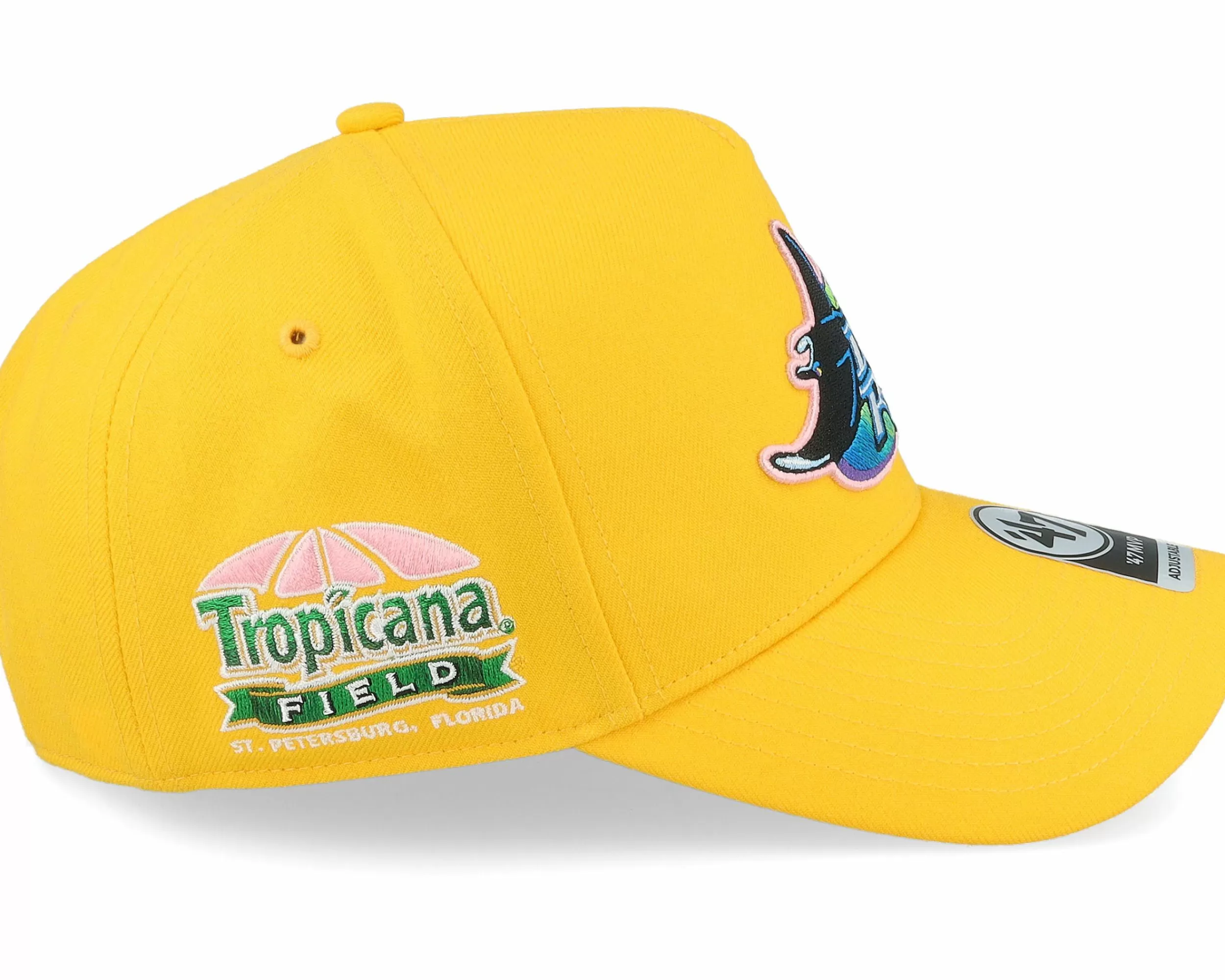 47 Brand Hatstore Exclusive X Tampa Bay Rays Dua Yellow Gold A-Frame Adjustable - -Unisex Adjustable