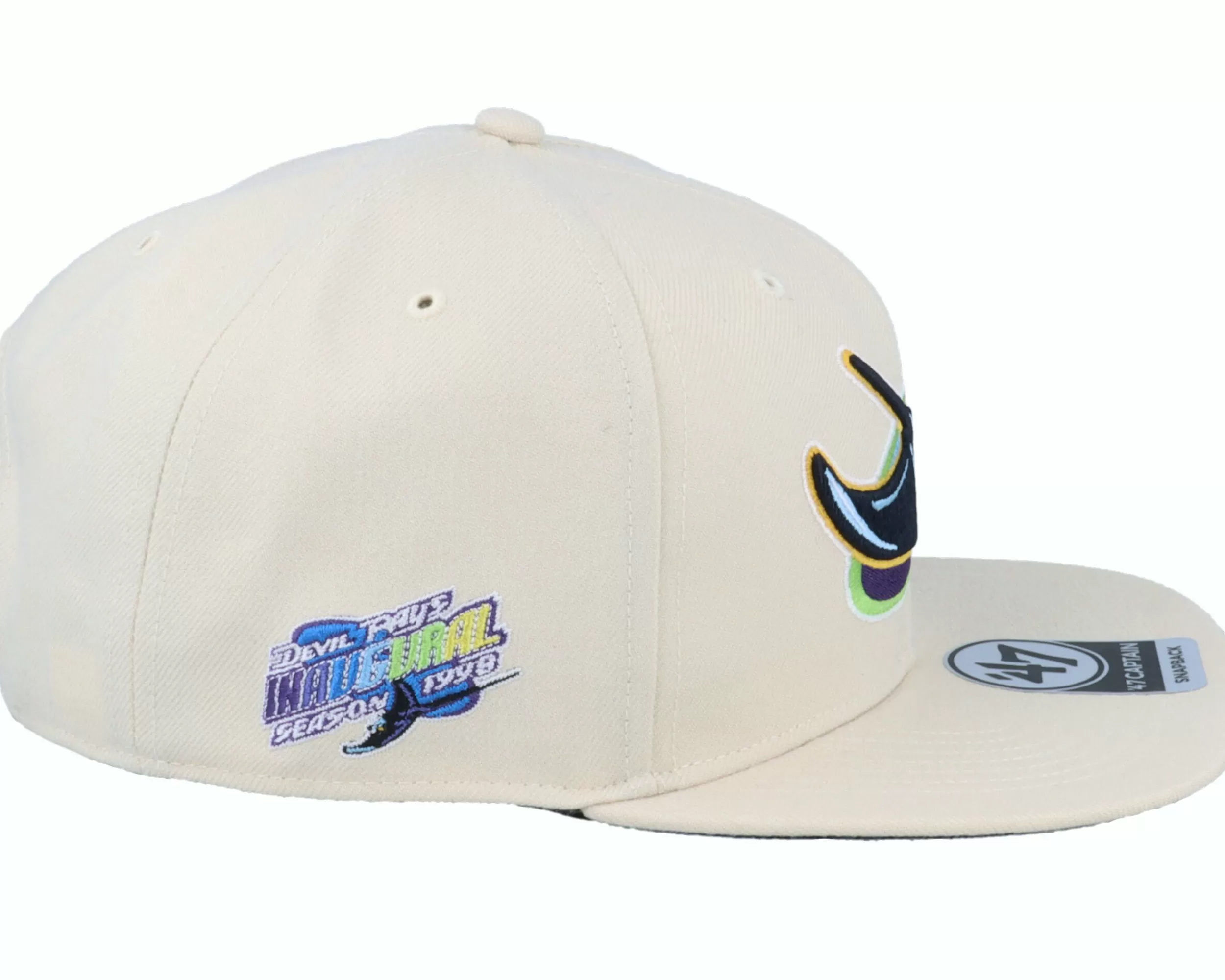 47 Brand Hatstore Exclusive X Tampa Bay Rays Inaugural Season 98 Natural Snapback - -Unisex Snapback