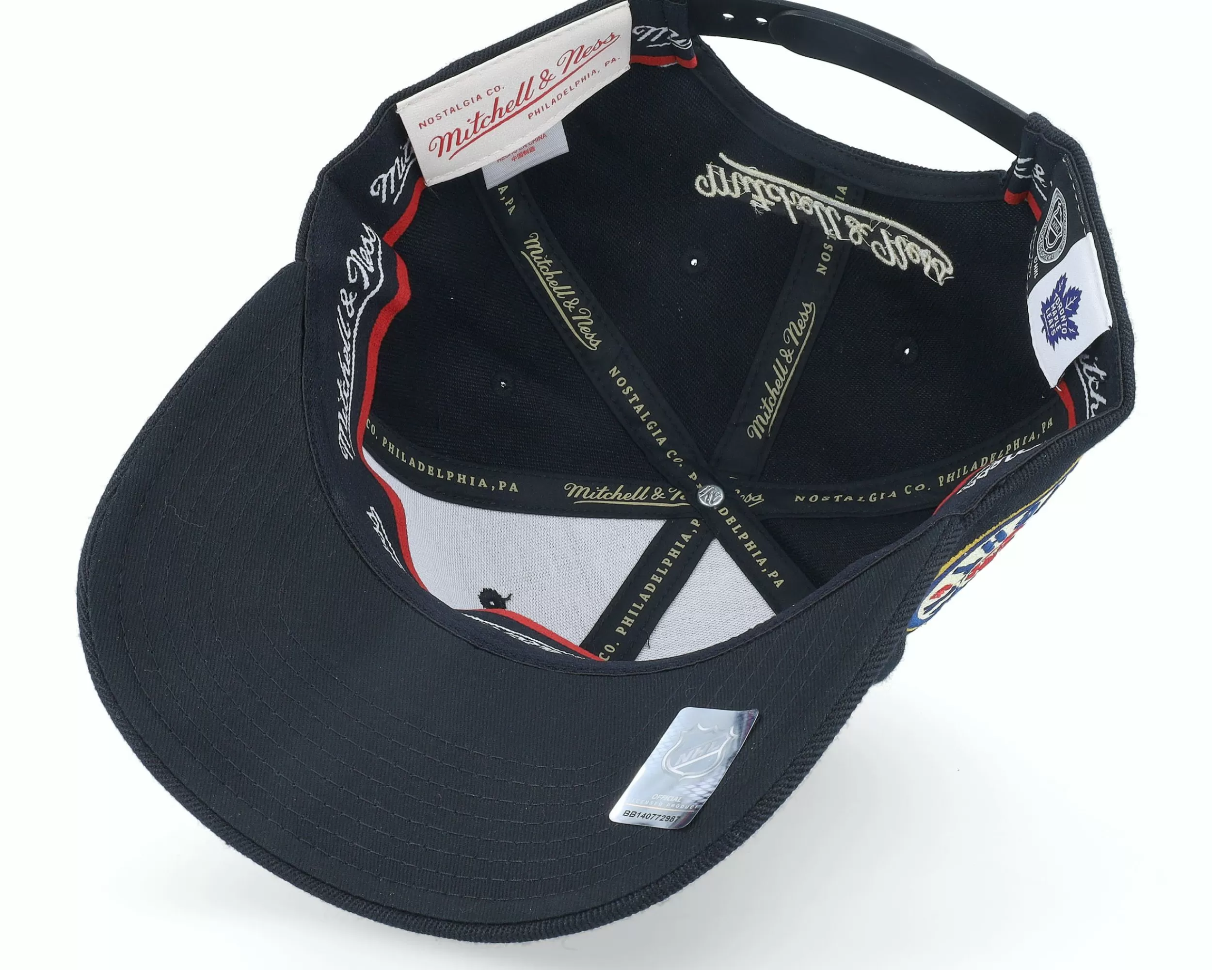 Mitchell & Ness Hatstore Exclusive X Toronto Maple Leafs Hockey Night In Canada Black Adjustable - -Unisex Adjustable