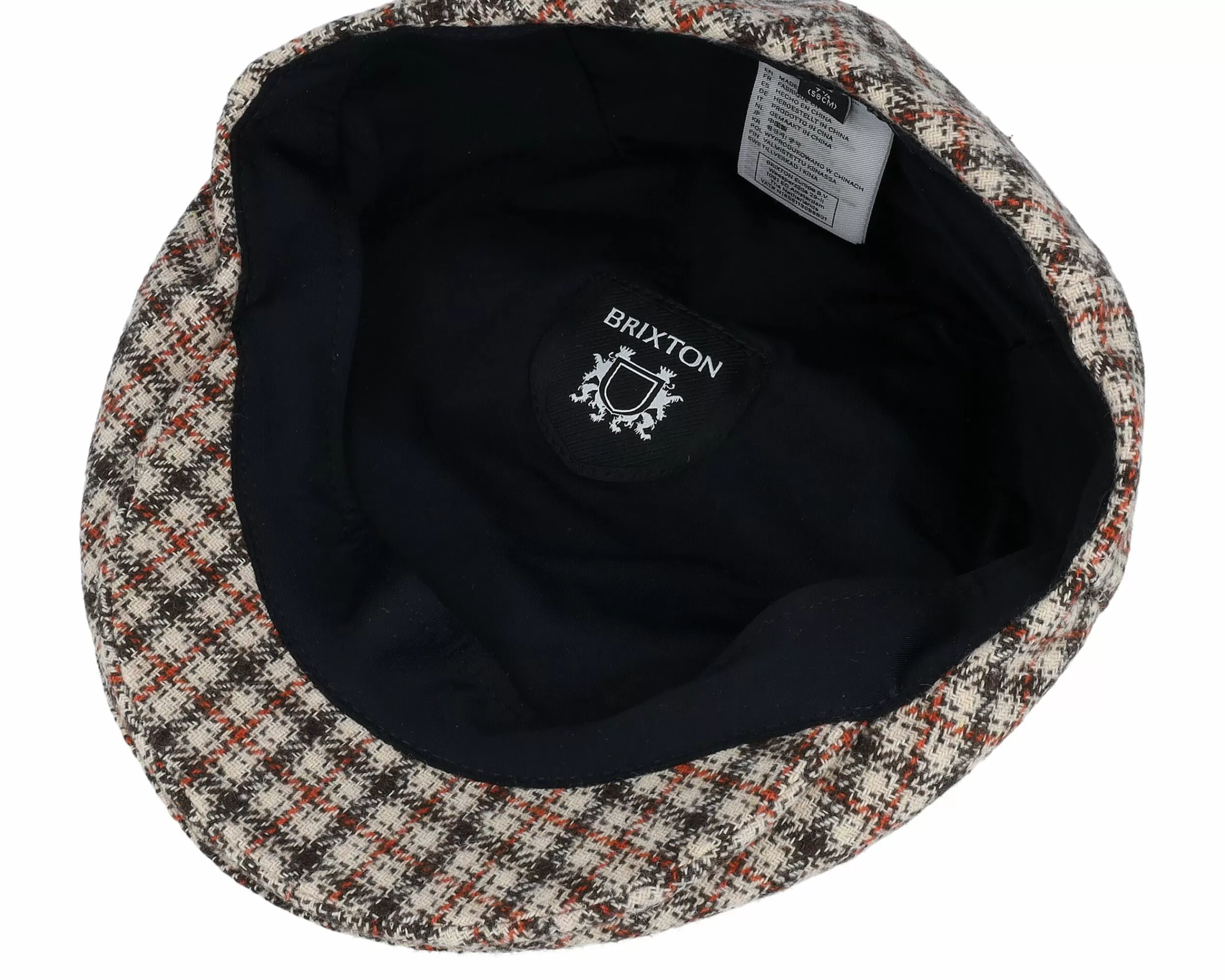 Brixton Hooligan Lw X Sand/Dark Earth/Paradise Orange Snap Cap - -Unisex Flat Caps