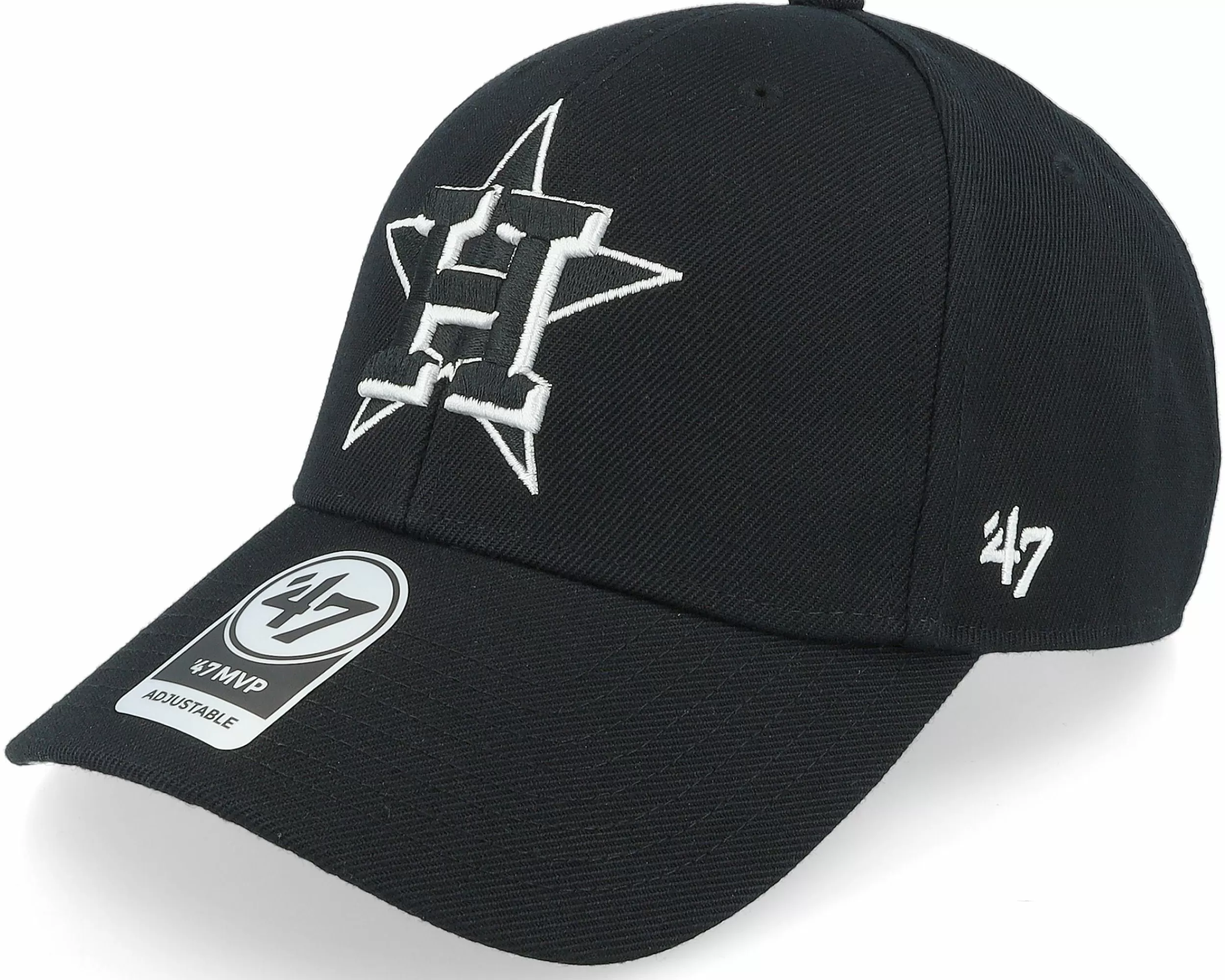 47 Brand Houston Astros Brand Mvp Black Adjustable - -Unisex Adjustable