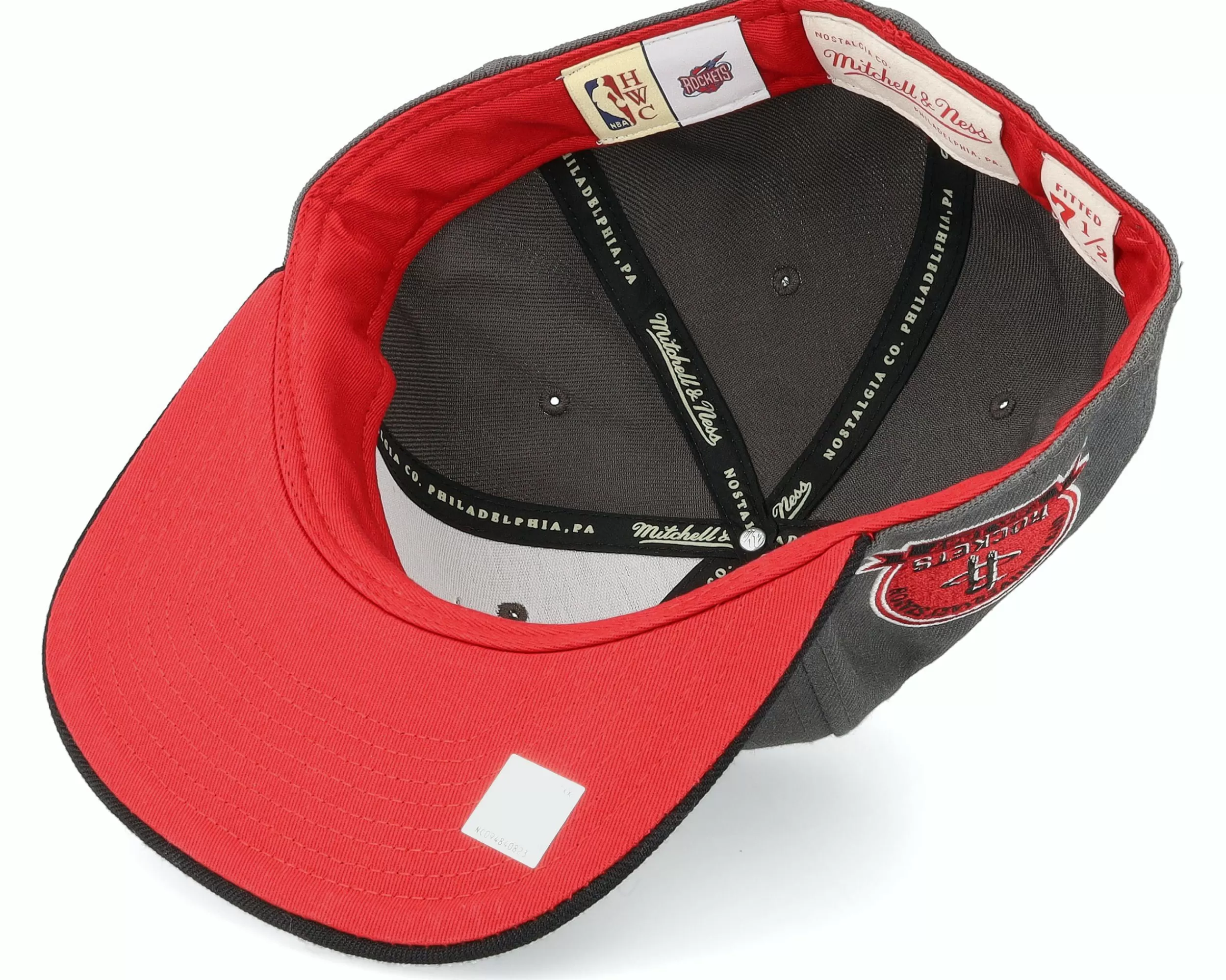 Mitchell & Ness Houston Rockets Born And Bred Fitted Grey/Black Fitted - -Unisex Fitted