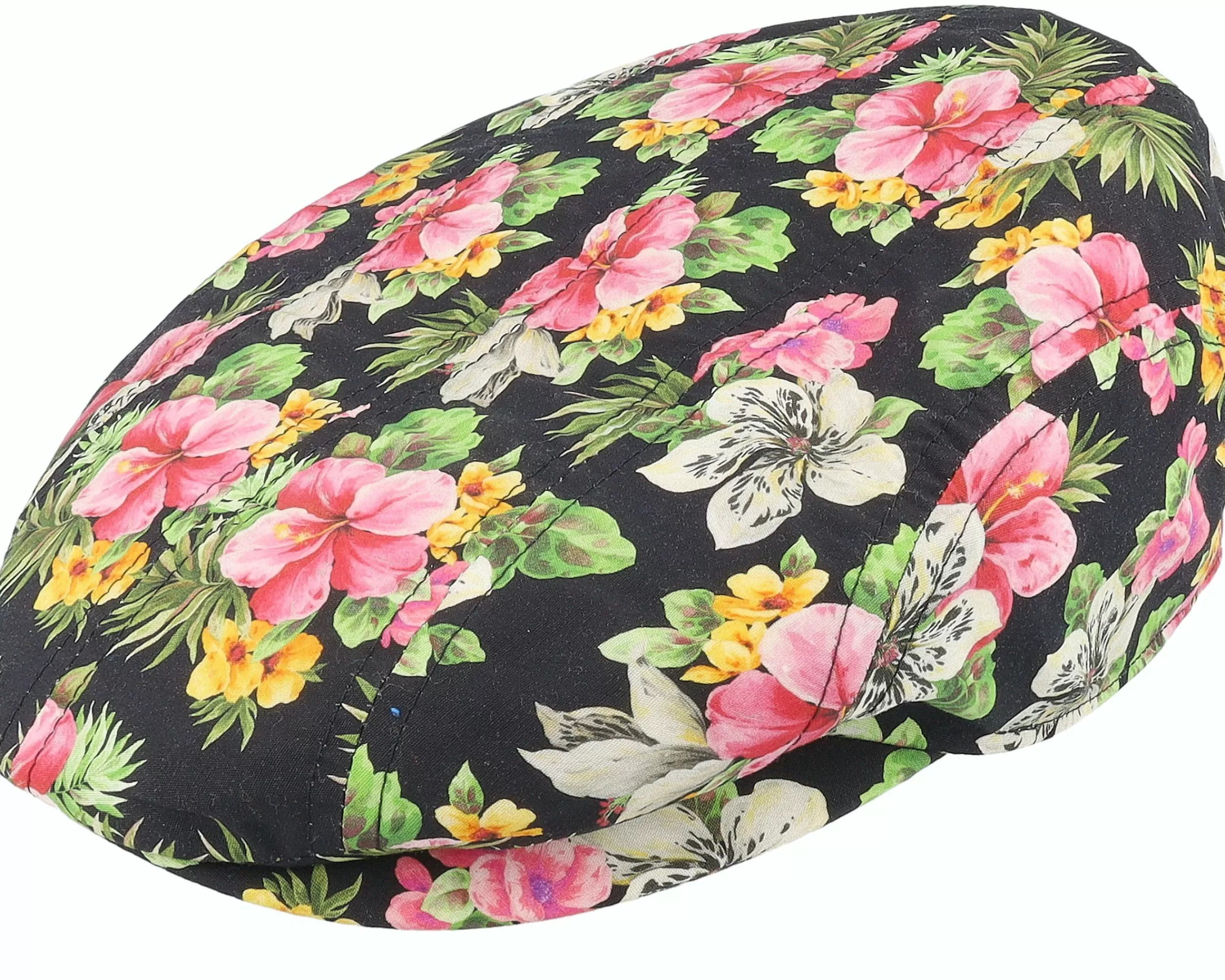 Stetson Ivy Cap Cotton Hawaii Print Floral Pattern Flat Cap - -Unisex Flat Caps