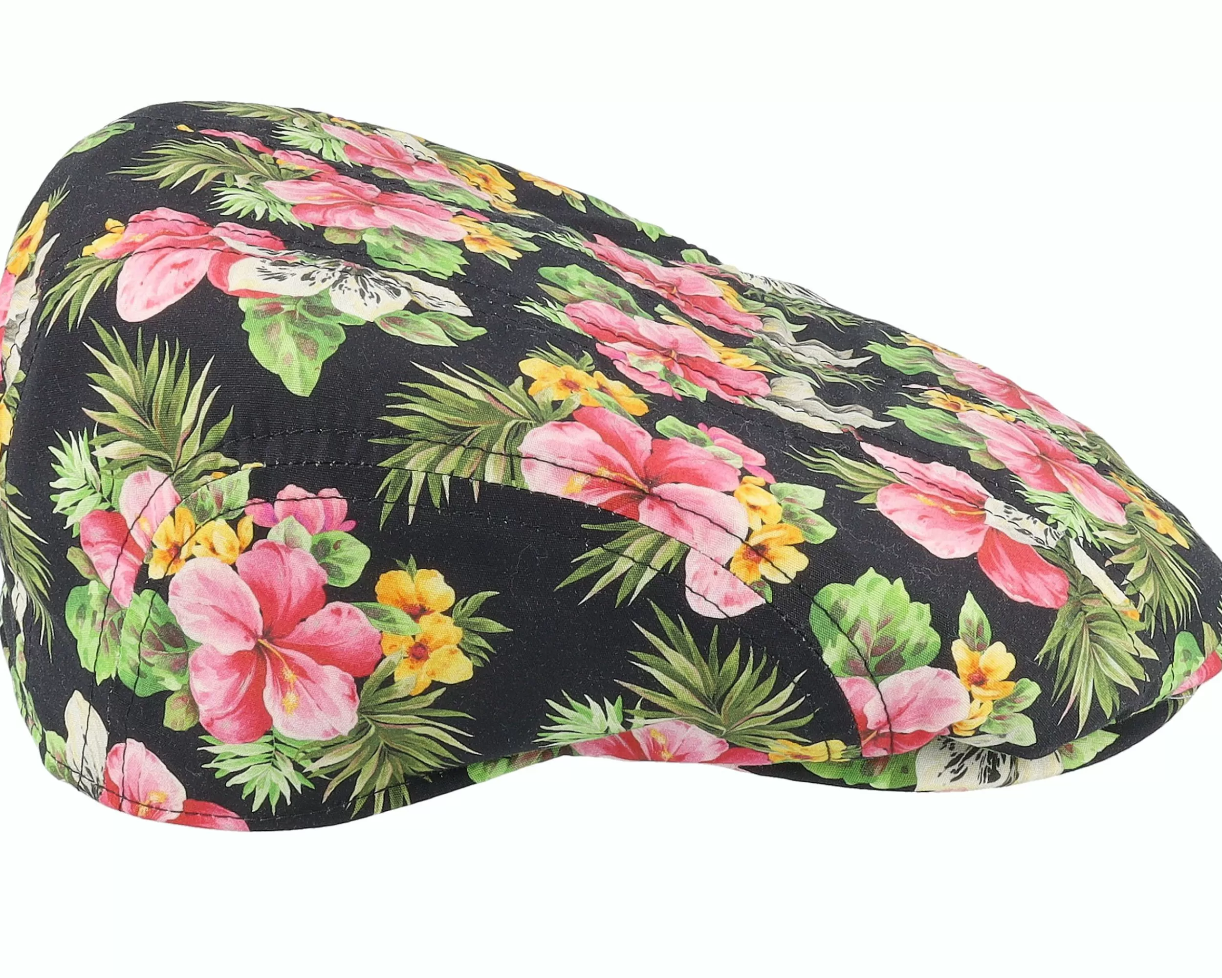 Stetson Ivy Cap Cotton Hawaii Print Floral Pattern Flat Cap - -Unisex Flat Caps