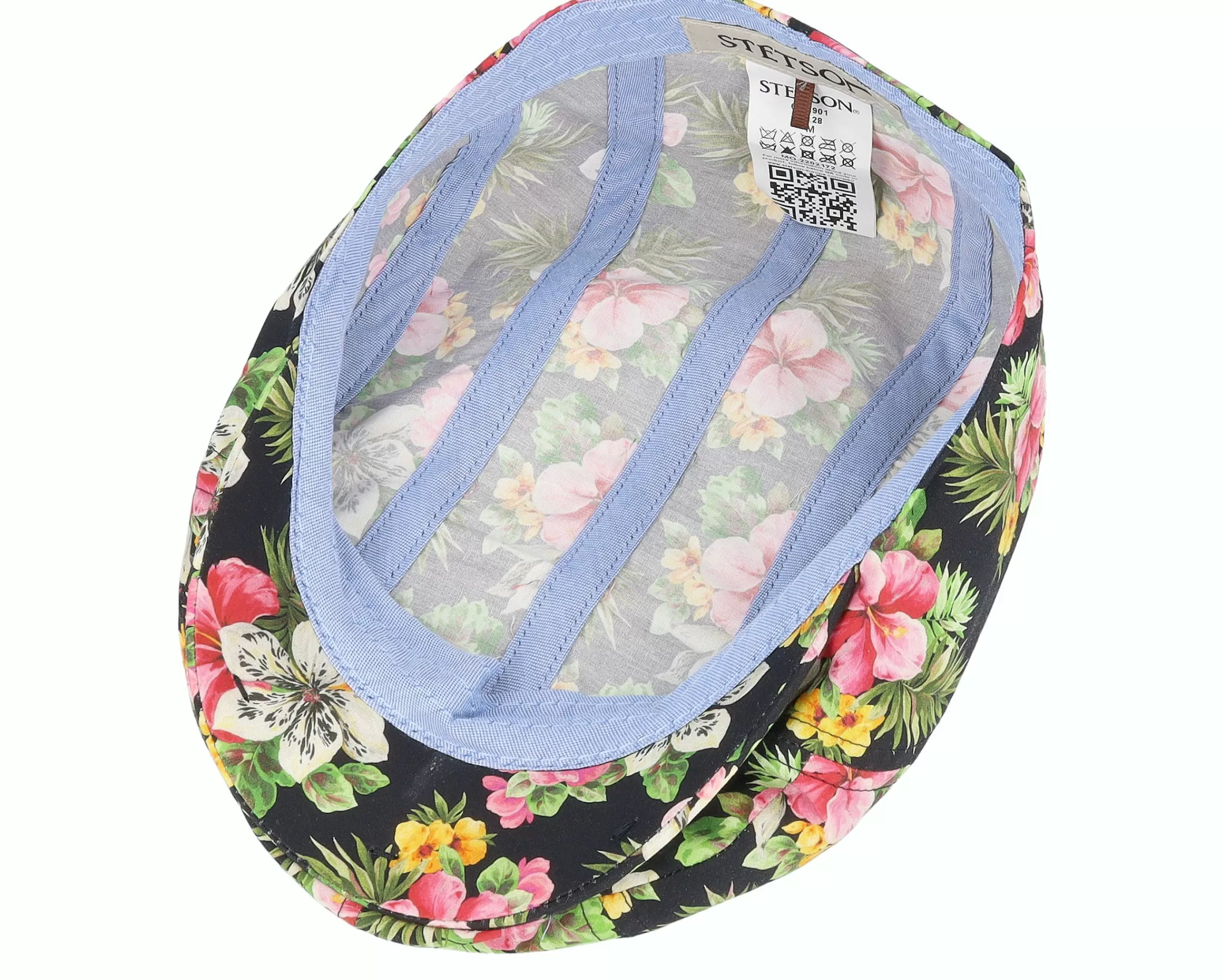 Stetson Ivy Cap Cotton Hawaii Print Floral Pattern Flat Cap - -Unisex Flat Caps