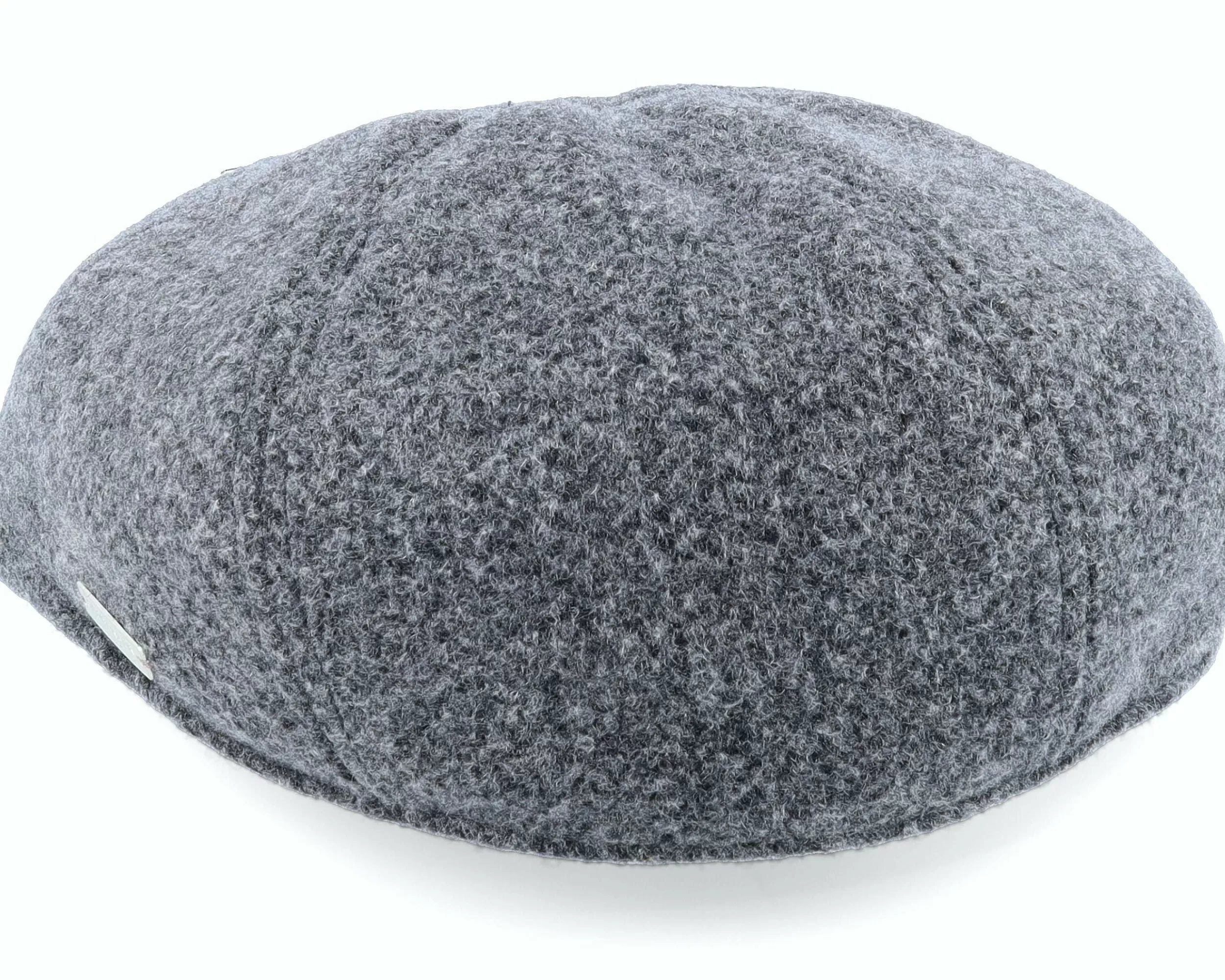 Seeberger Ivy Cap In Wool-Mix Fabric Smoke Gray Flat Cap - -Unisex Flat Caps